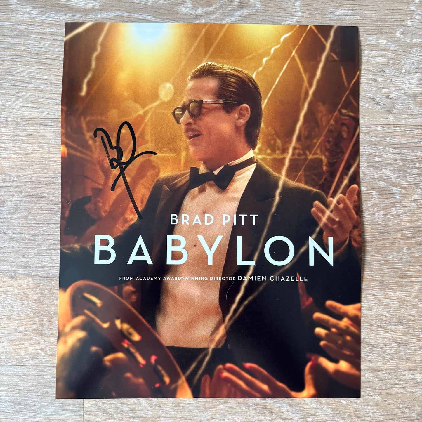 Brad Pitt Autograph Babylon Authentic Signed Photo Signature with COA