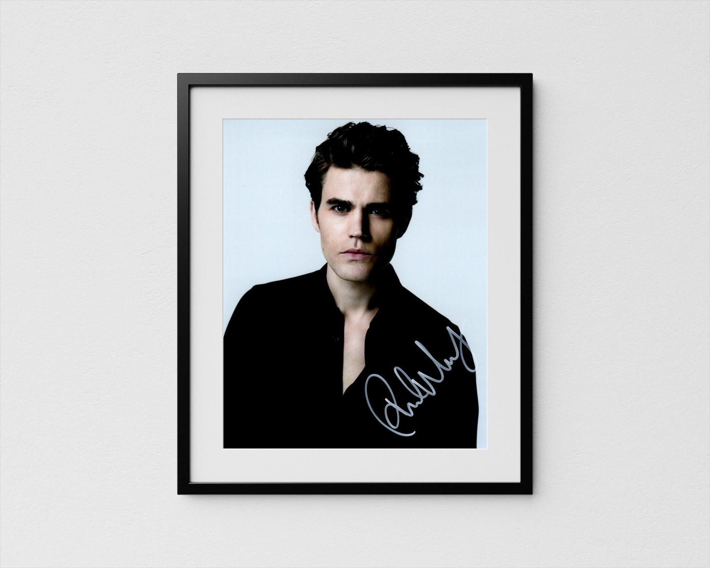 Paul Wesley Autograph The Vampire Diaries Signed Salvatore Poster Authentic Signature with COA