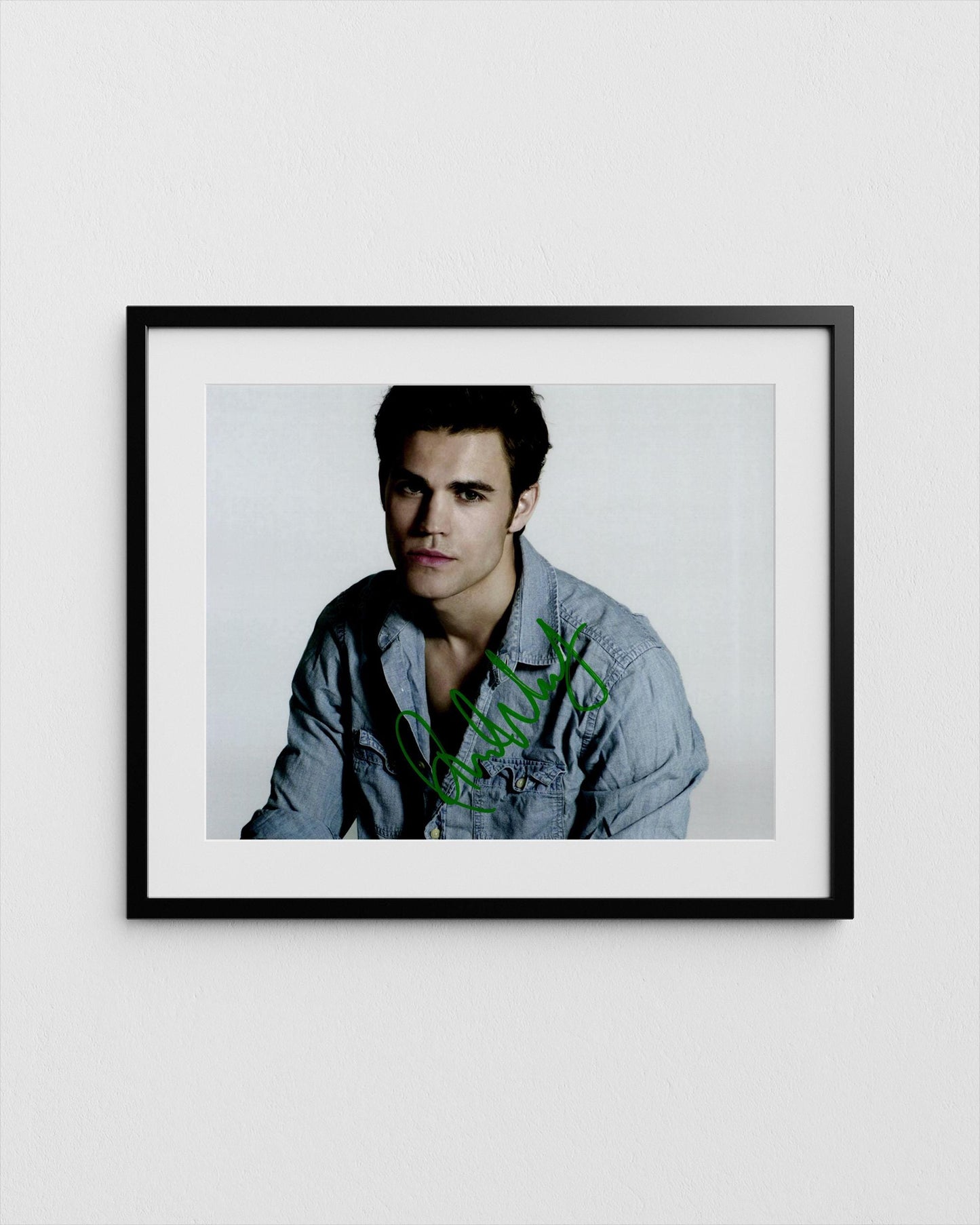 Paul Wesley Autograph The Vampire Diaries Signed Salvatore Poster Authentic Signature with COA