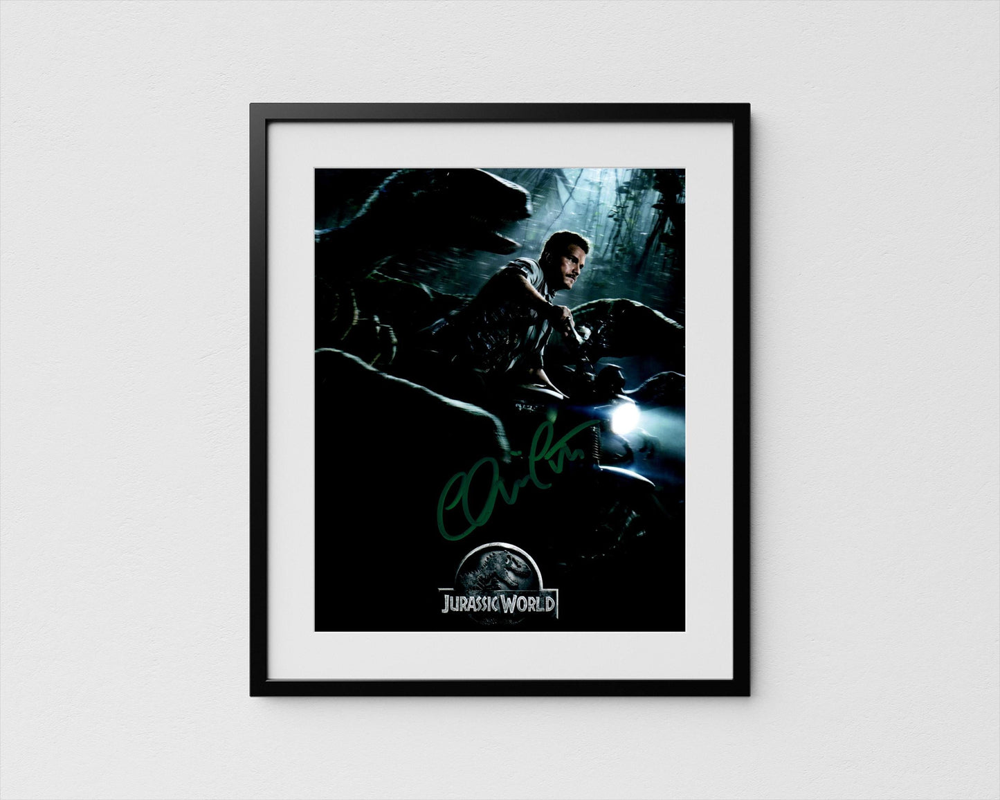Chris Pratt Autograph Jurassic World Signed Poster Authentic Signature with COA