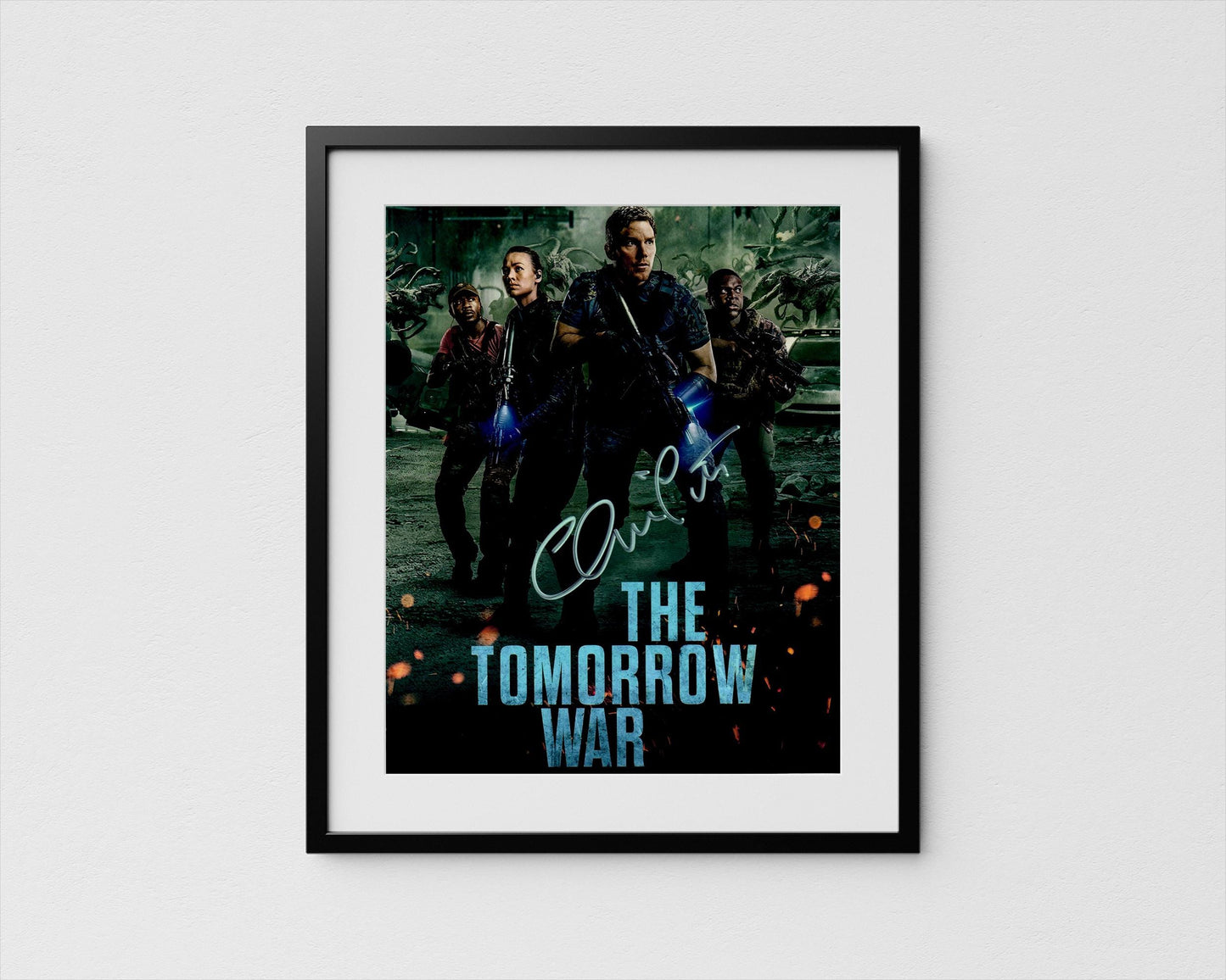 Chris Pratt Autograph The Tomorrow War Signed Poster Authentic Signature with COA