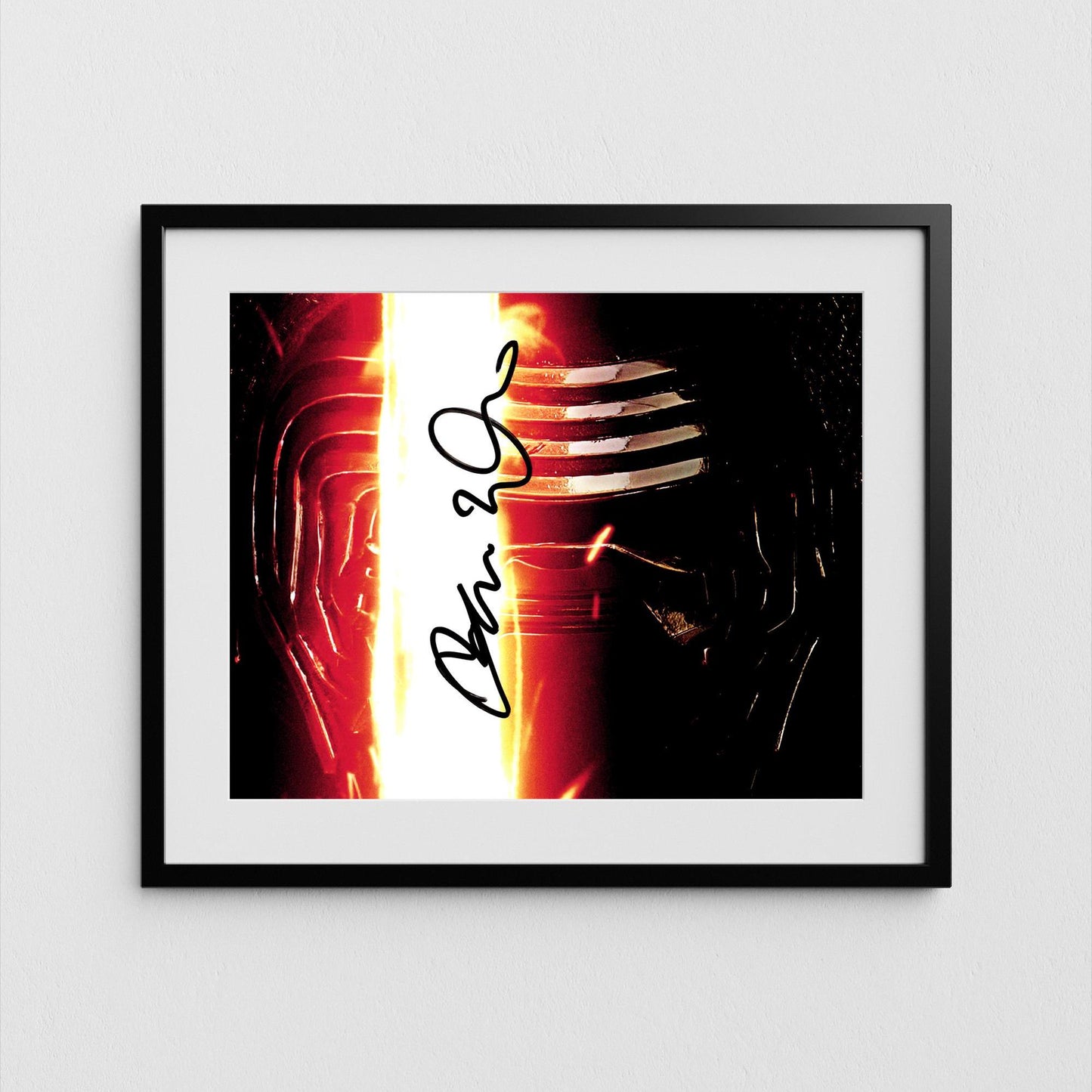 Adam Driver Autograph Star Wars Kylo Ren Signed Poster Authentic Signature with COA