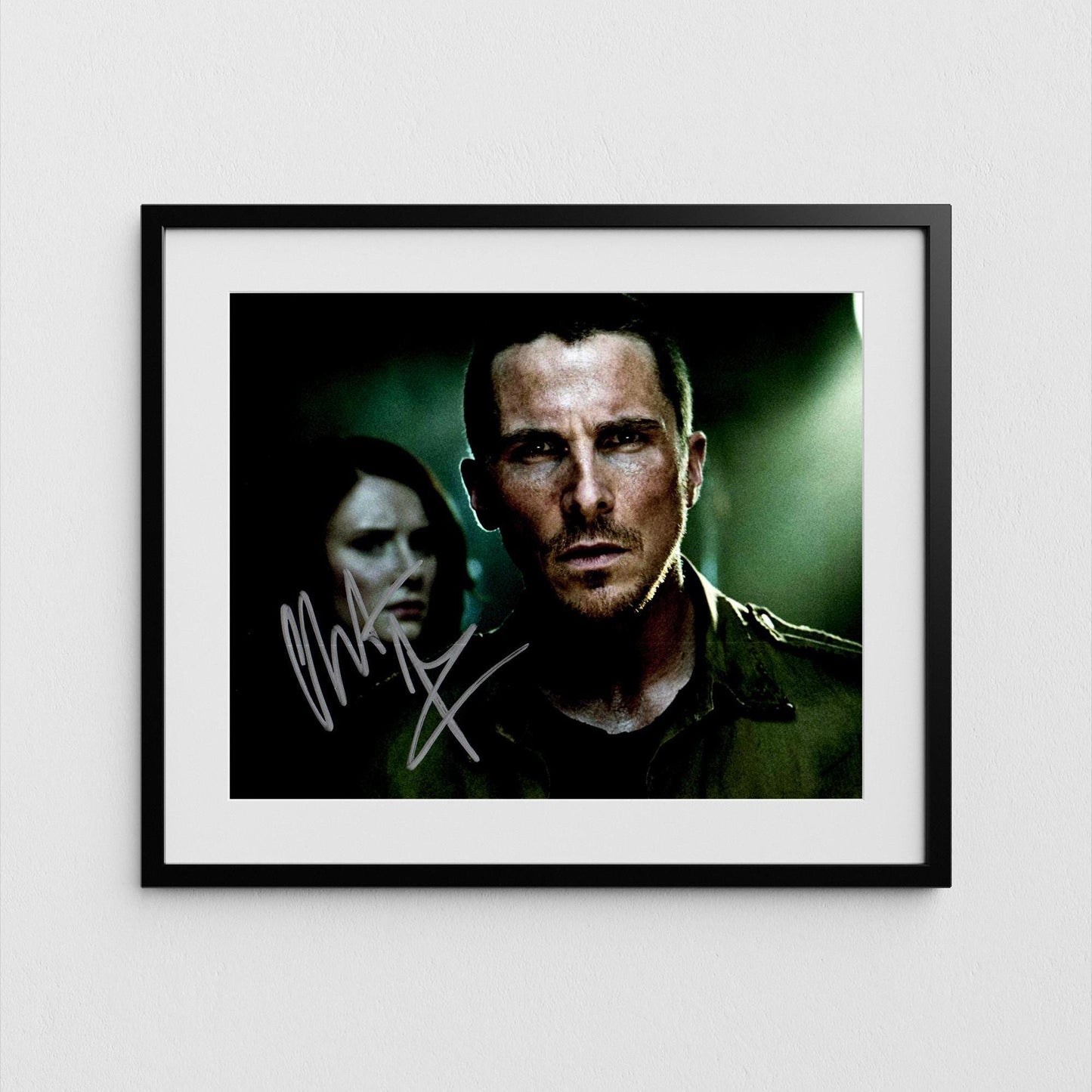 Christian Bale Autograph Terminator Signed John Connor Poster Authentic Signature with COA