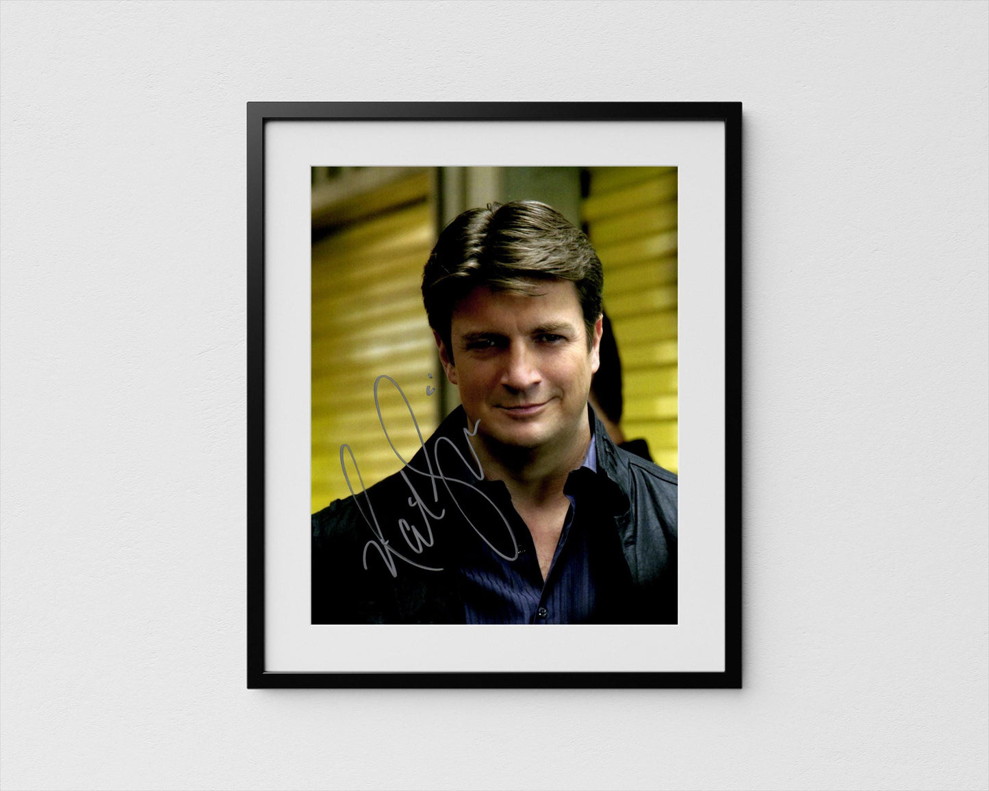 Nathan Fillion Autograph The Rookie Signed Castle Poster Authentic Signature with COA