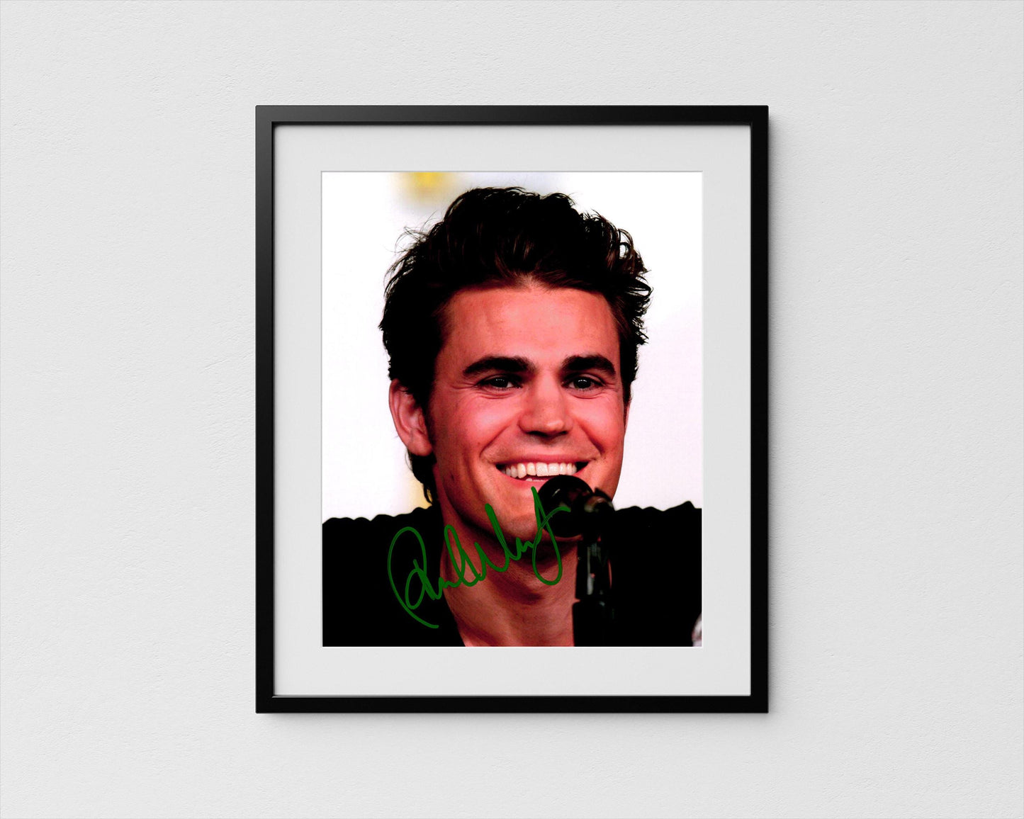 Paul Wesley Autograph The Vampire Diaries Signed Salvatore Poster Authentic Signature with COA
