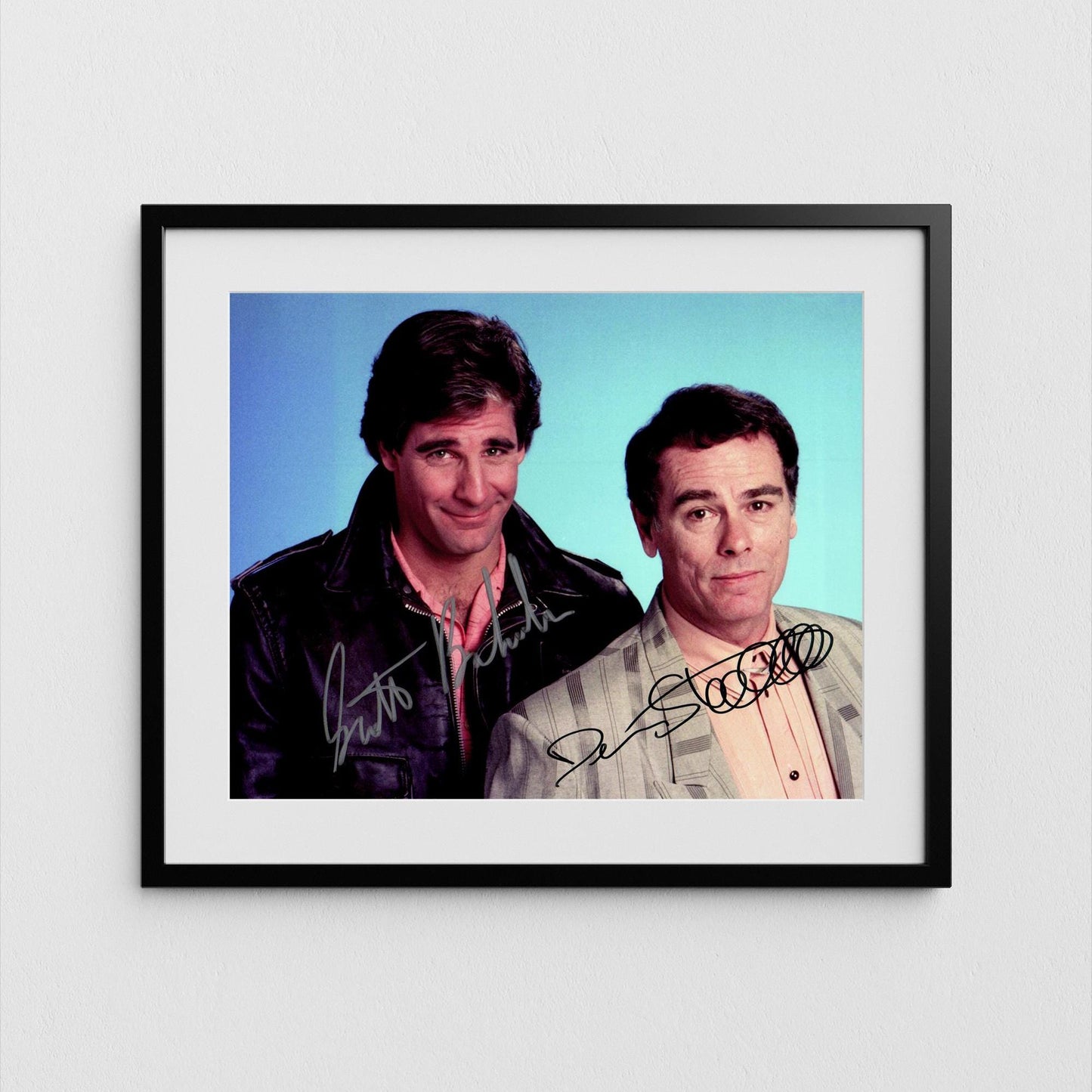 Scott Bakula Autograph Dean Stockwell Signed Poster Quantum Leap Cast Authentic Signature with COA