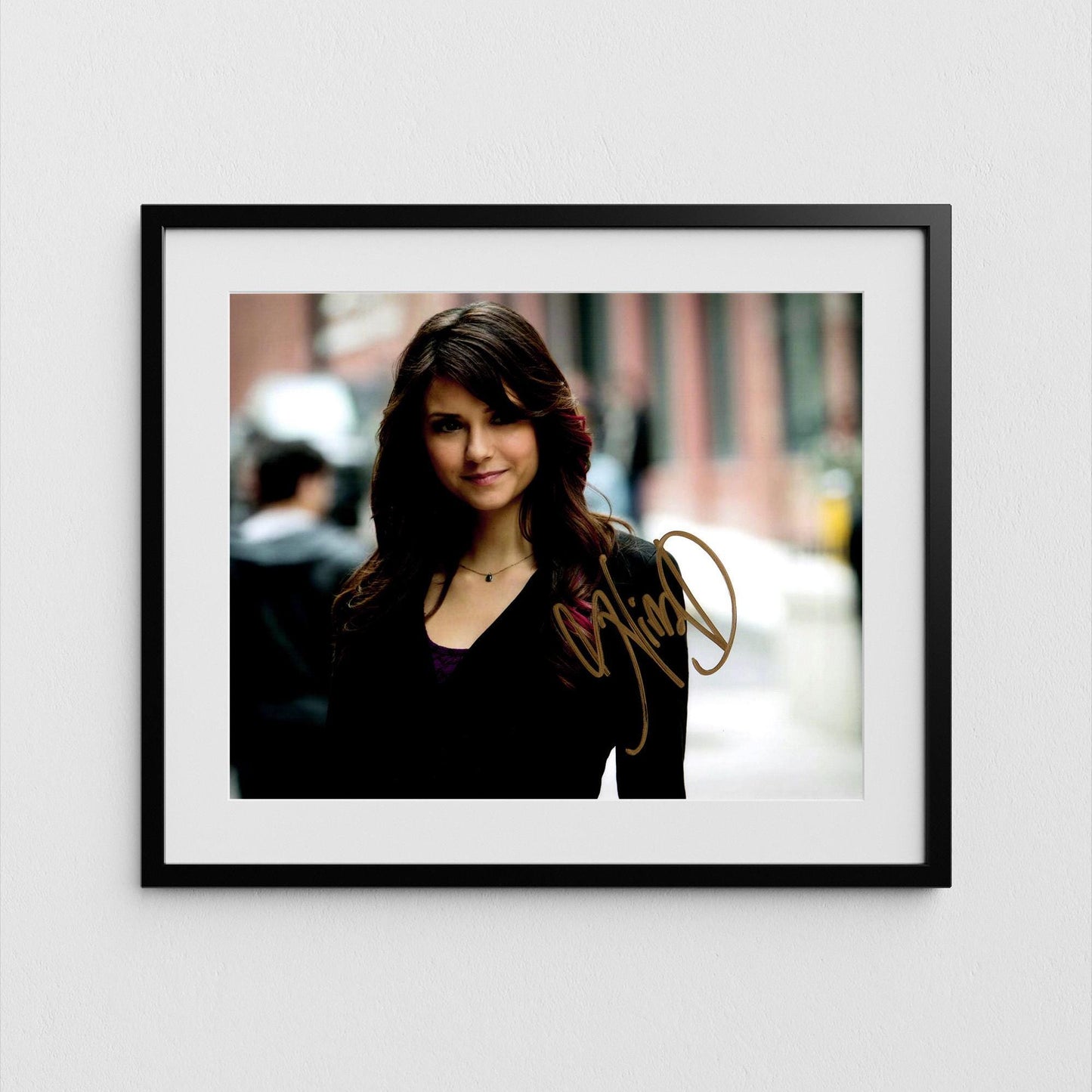 Nina Dobrev Autograph Vampire Diaries Signed Poster Authentic Signature with COA