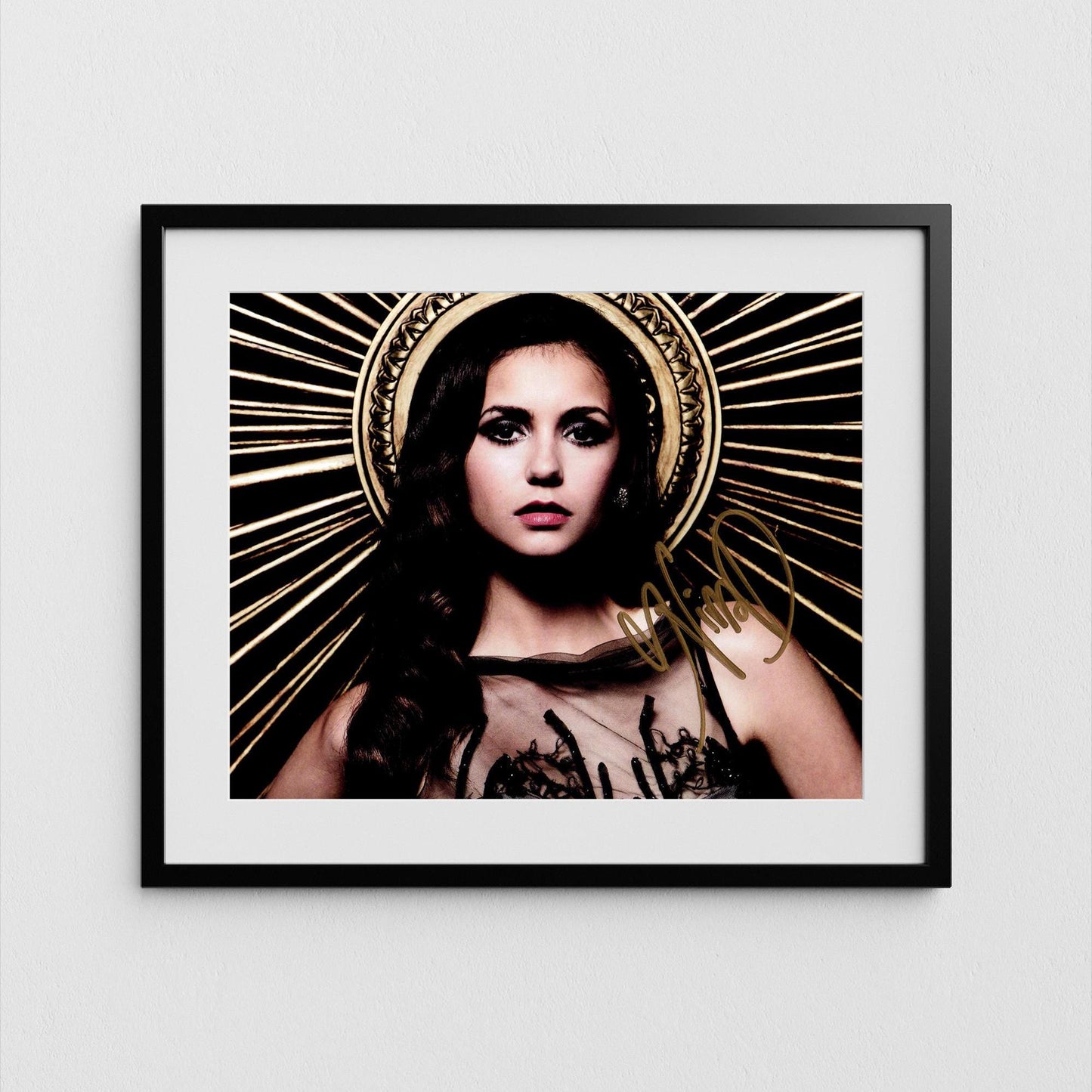 Nina Dobrev Autograph Vampire Diaries Signed Poster Authentic Signature with COA