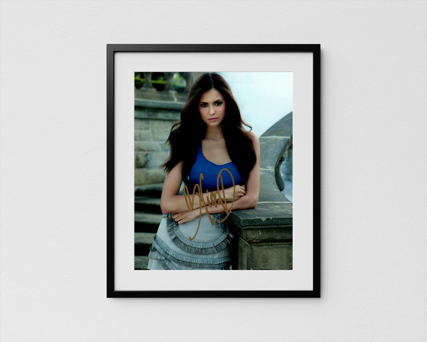 Nina Dobrev Autograph Vampire Diaries Signed Poster Authentic Signature with COA