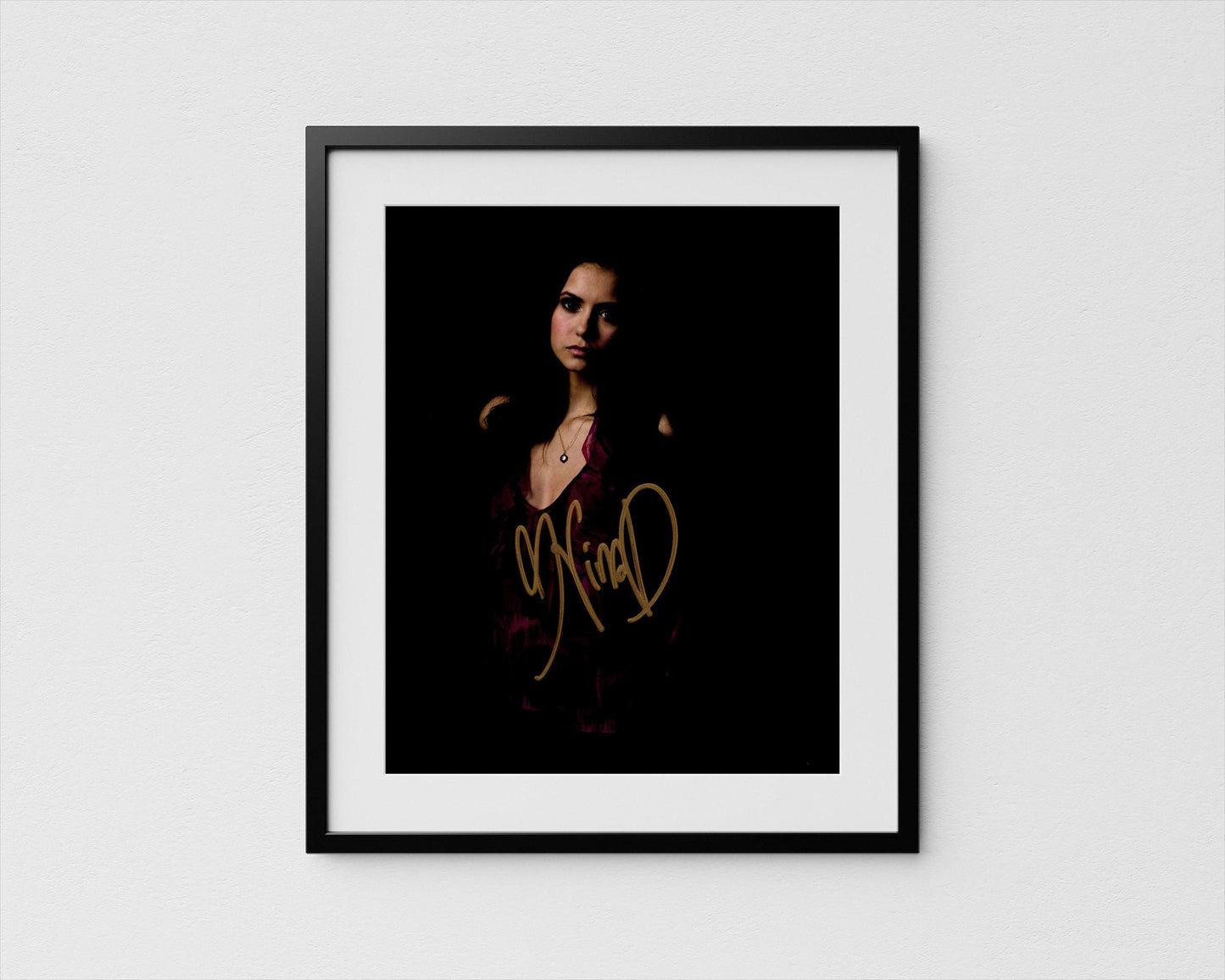 Nina Dobrev Autograph Vampire Diaries Signed Poster Authentic Signature with COA