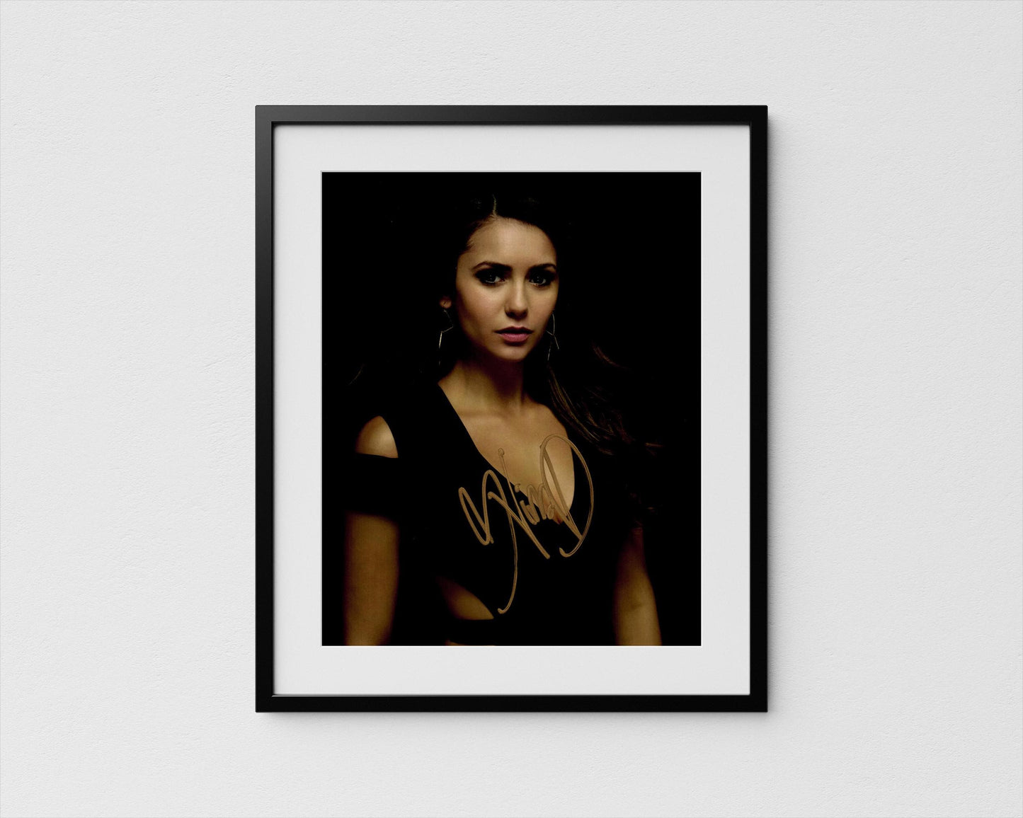 Nina Dobrev Autograph Vampire Diaries Signed Poster Authentic Signature with COA