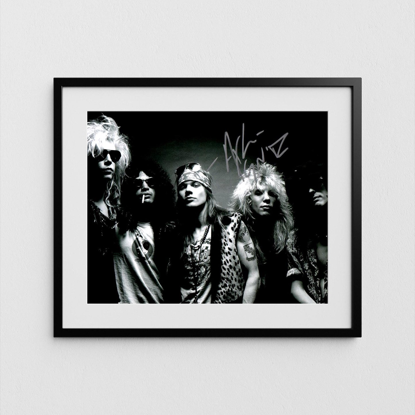 Axl Rose Autograph Guns'n'Roses Signed Poster Authentic Signature with COA