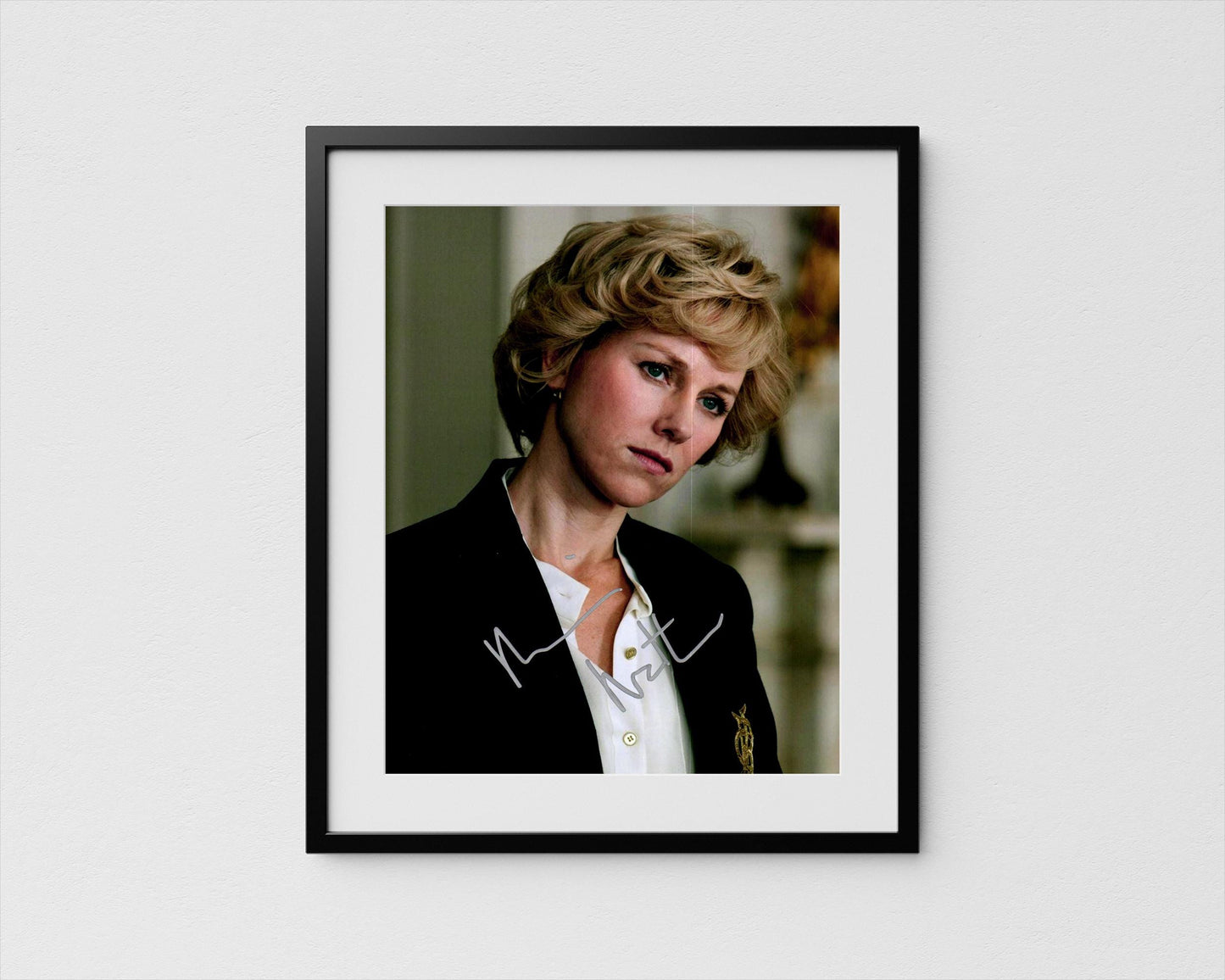 Naomi Watts Autograph The Crown Signed Poster Authentic Signature with COA
