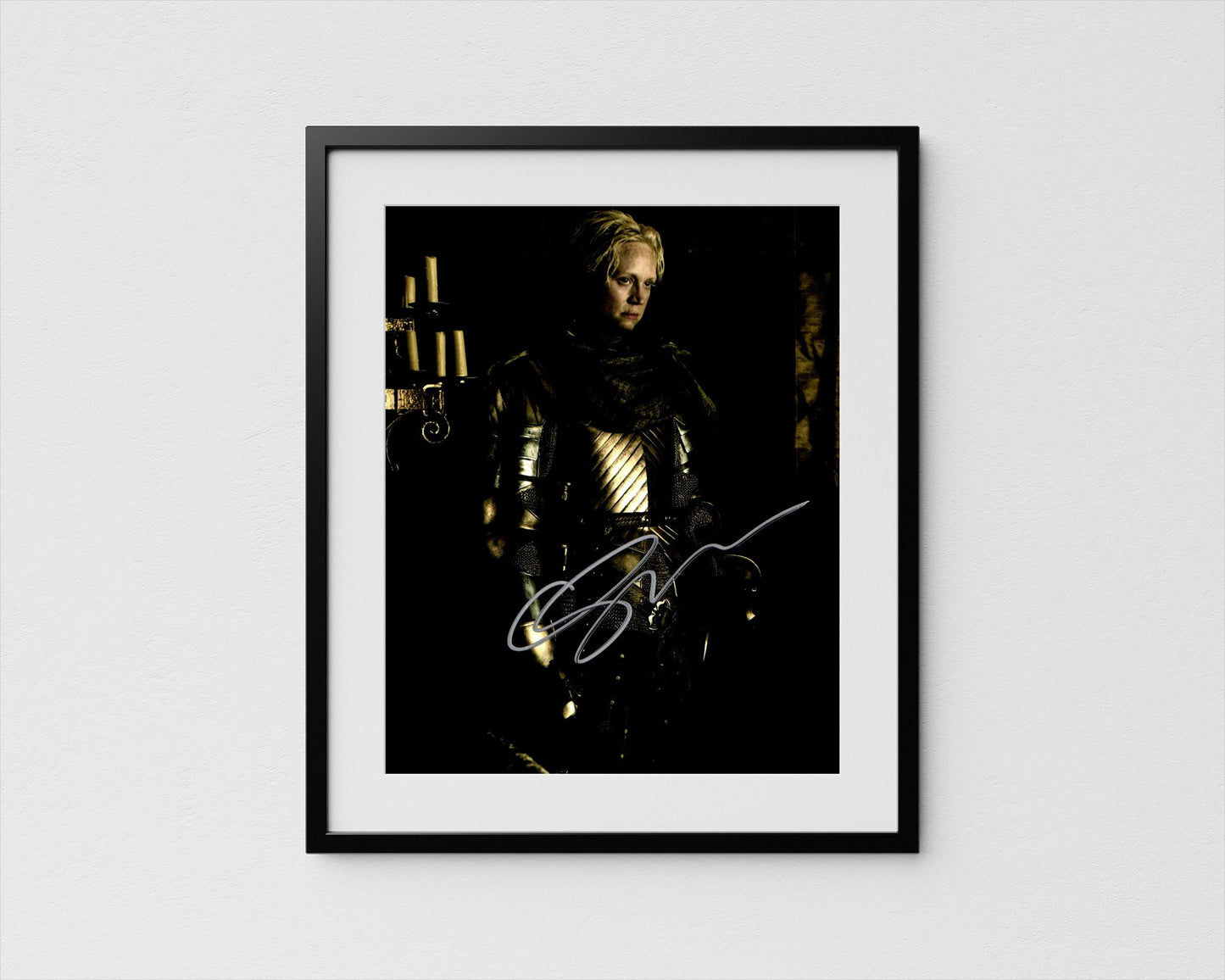 Gwendoline Christie Autograph Game of Thrones Signed Poster Brienne of Tarth Authentic Signature with COA