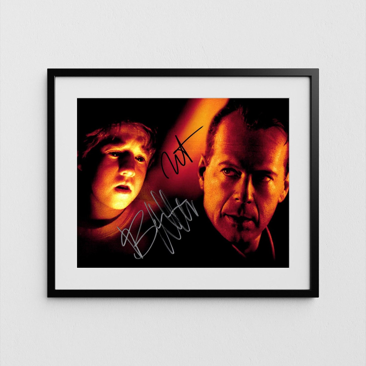 Bruce Willis + Haley Joel Osment Autograph The Sixth Sense Signed Poster Authentic Signature with COA