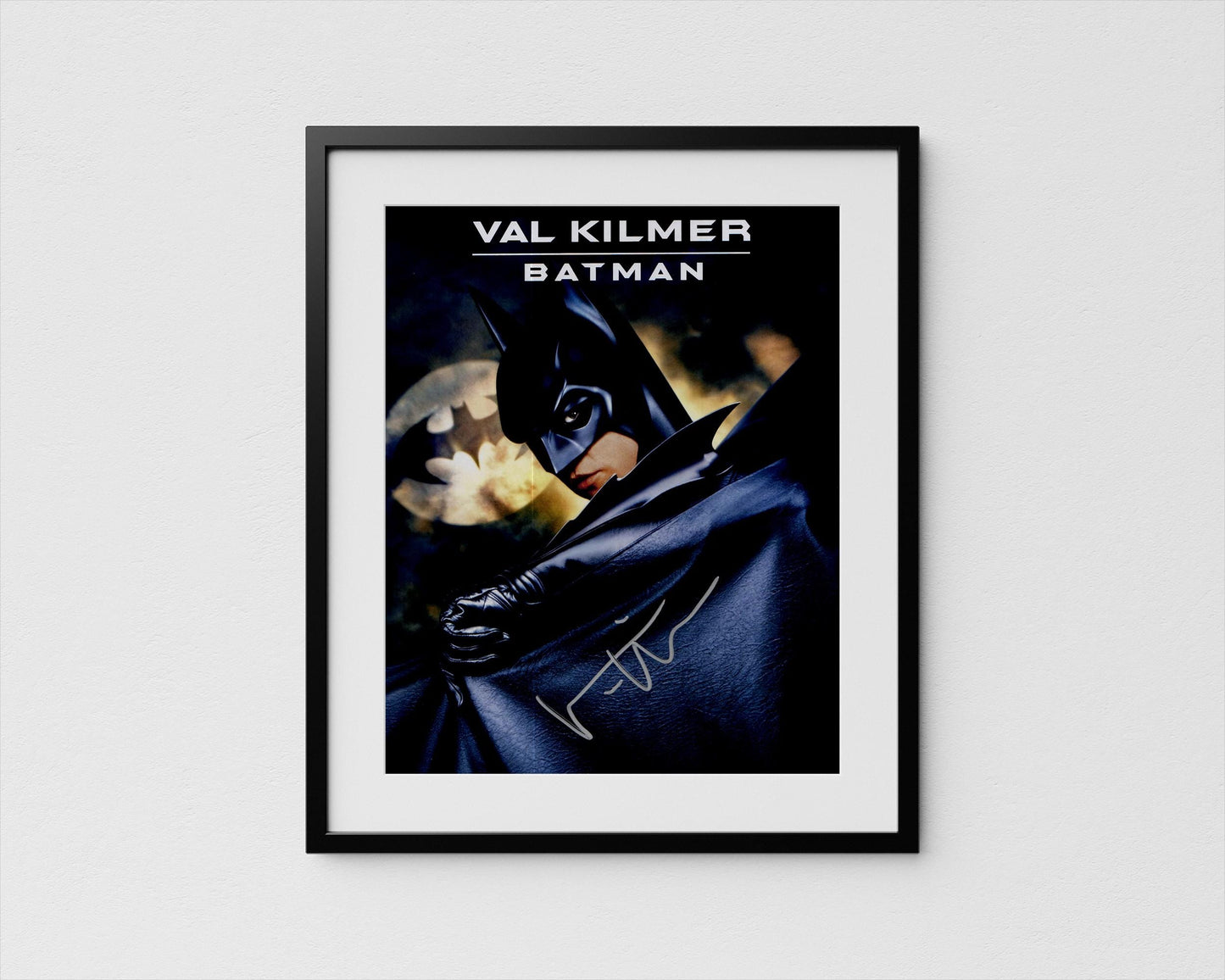 Val Kilmer Autograph Batman Signed Poster Authentic Signature with COA
