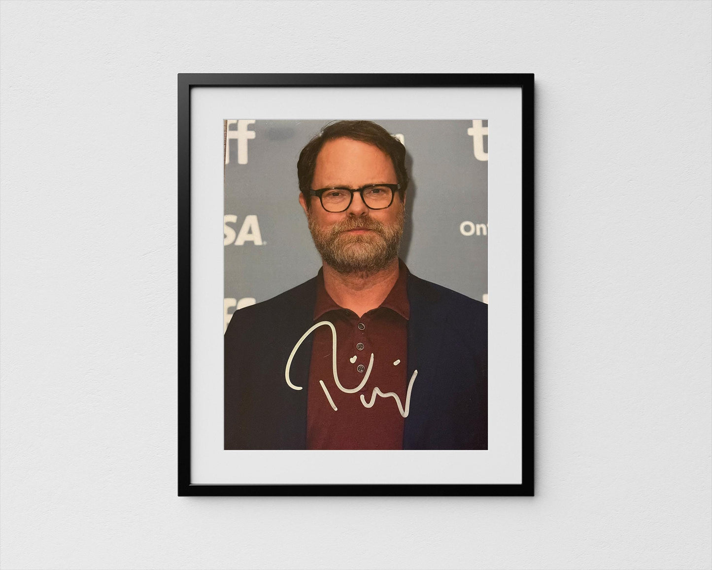 Rainn Wilson Autograph The Office Signed Poster Dwight Schrute Authentic Signature with COA