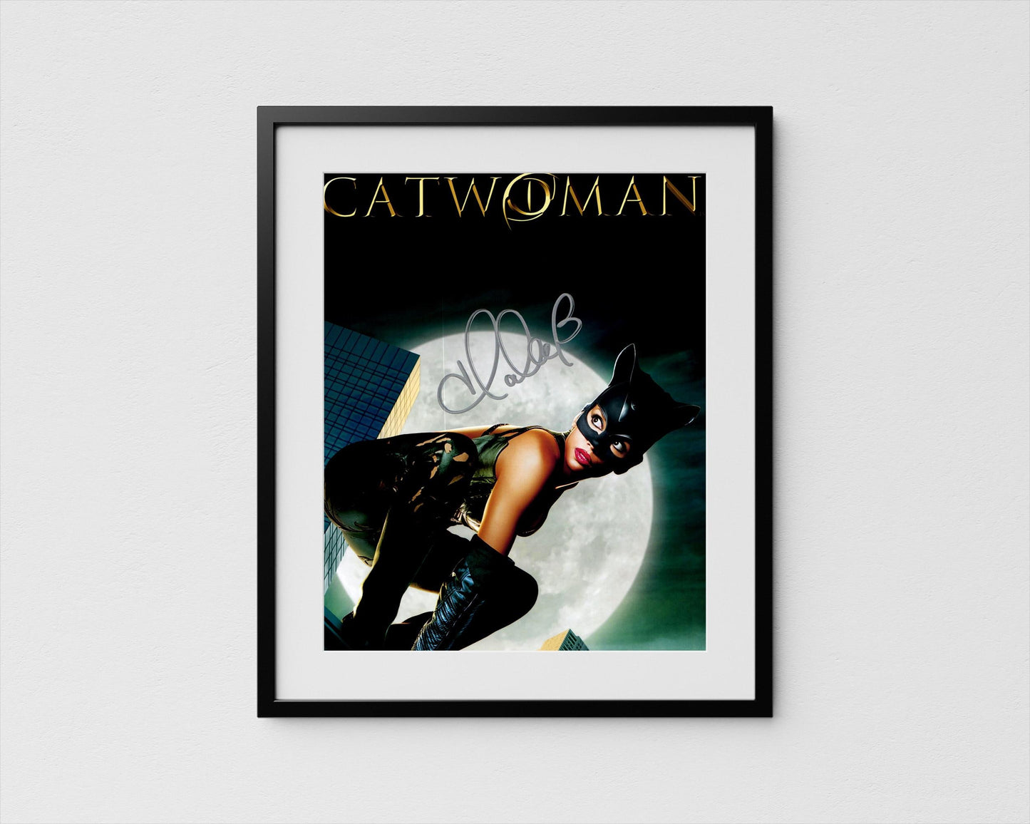 Halle Berry Autograph Catwoman Signed Poster Authentic Signature with COA
