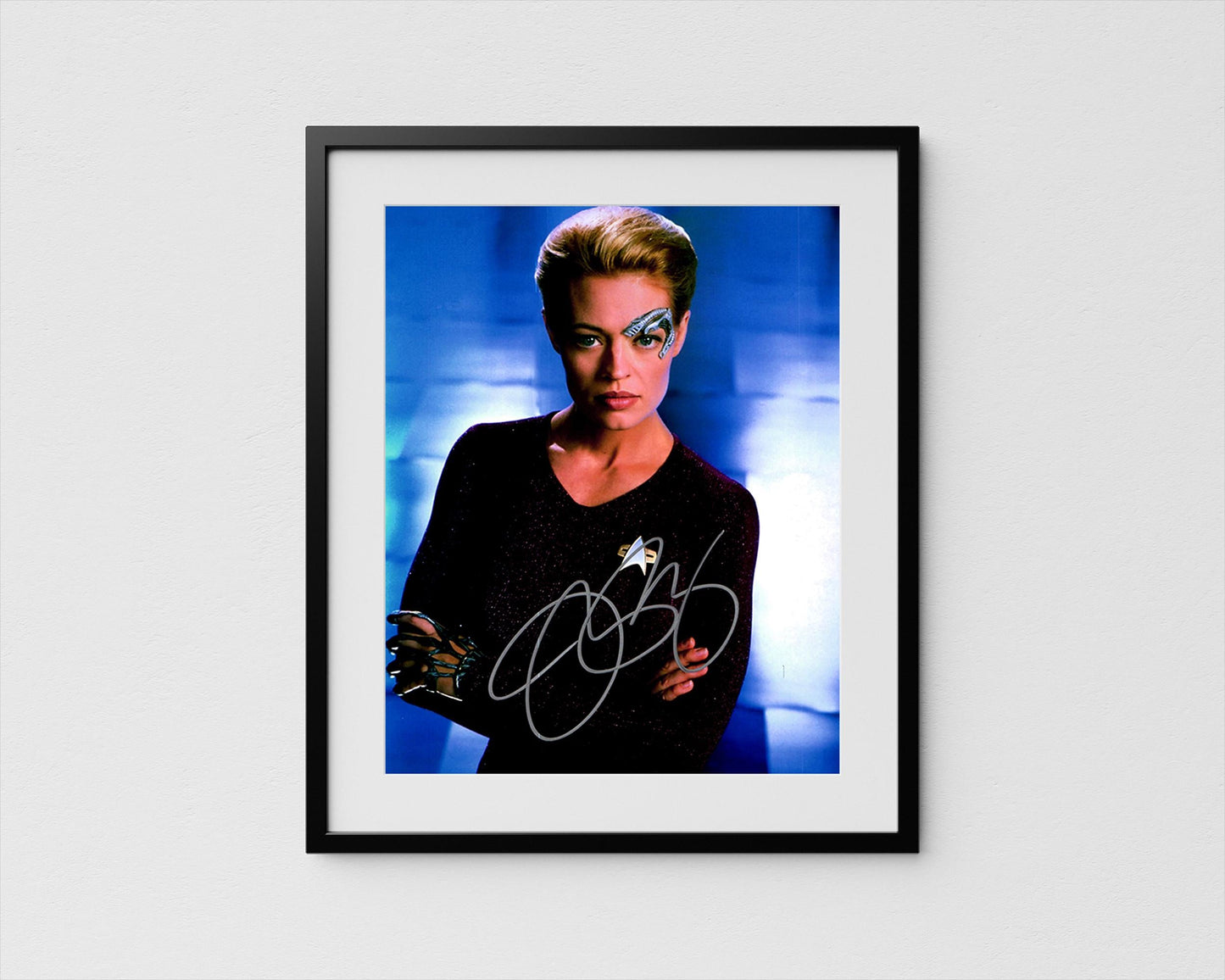 Jeri Ryan Autograph Star Trek Picard Signed Poster Seven of Nine Authentic Signature with COA