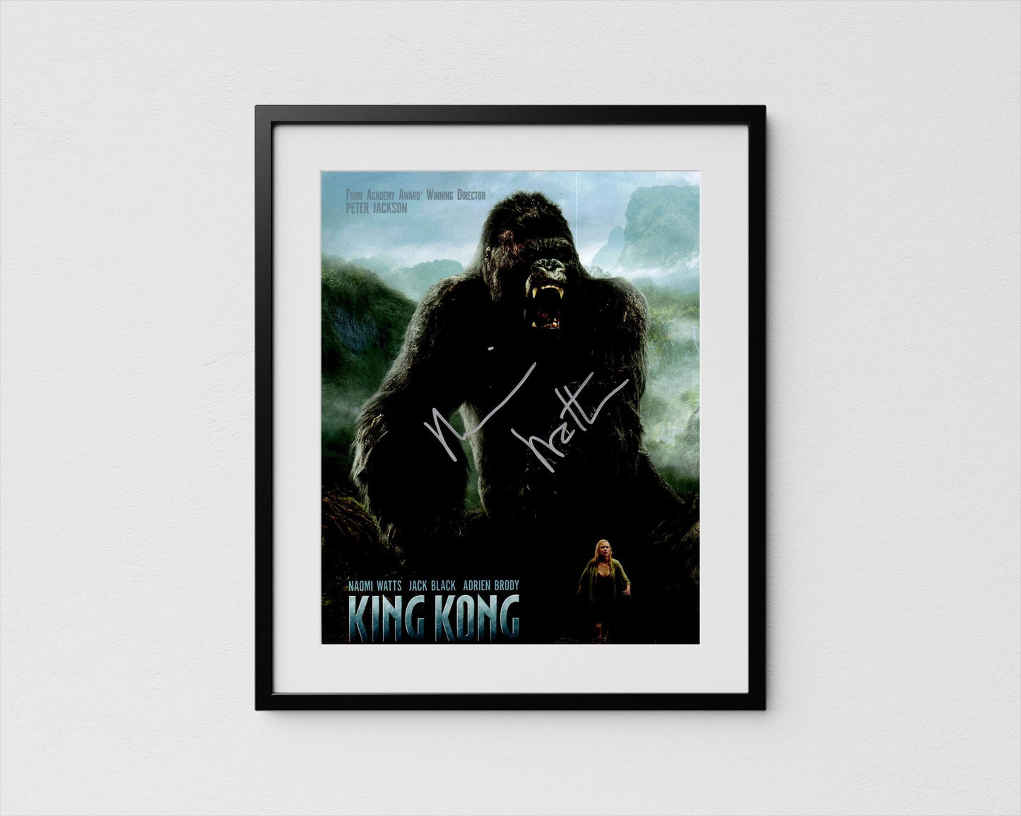 Naomi Watts Autograph King Kong Signed Poster Authentic Signature with COA