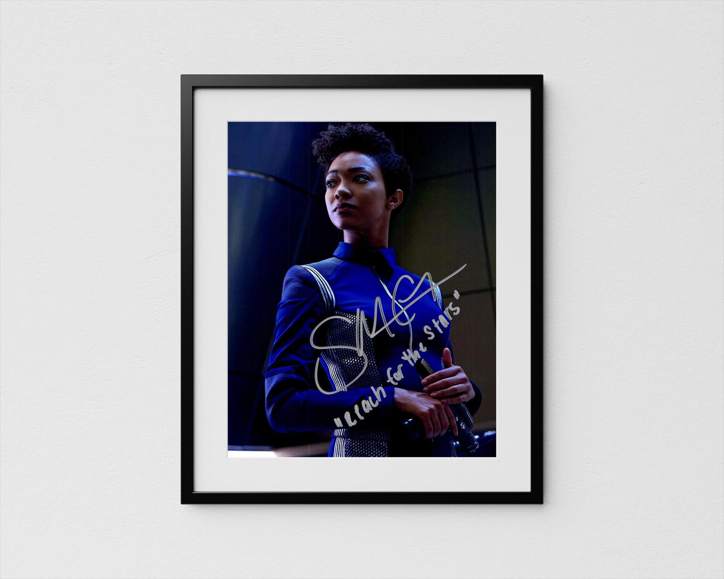 Sonequa Martin-Green Autograph Star Trek Discovery Signed Poster Captain Burnham Authentic Signature with COA