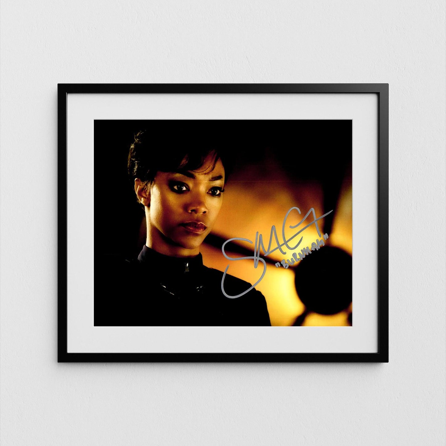 Sonequa Martin-Green Autograph Star Trek Discovery Signed Poster Captain Burnham Authentic Signature with COA