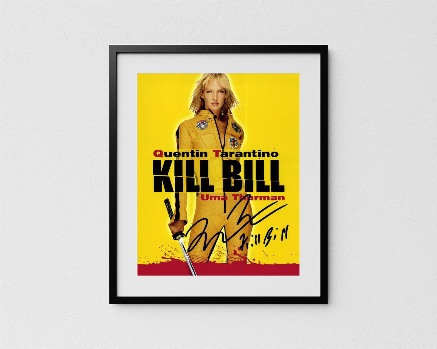 Quentin Tarantino Autograph Kill Bill Signed Poster Authentic Signature with COA