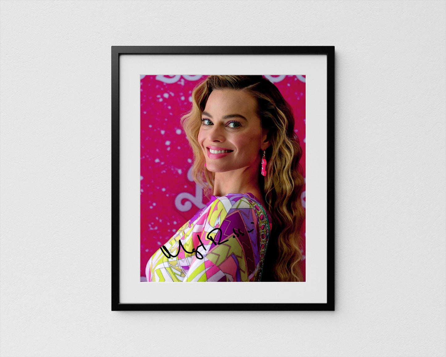 Margot Robbie Autograph Barbie Signed Poster Authentic Signature with COA