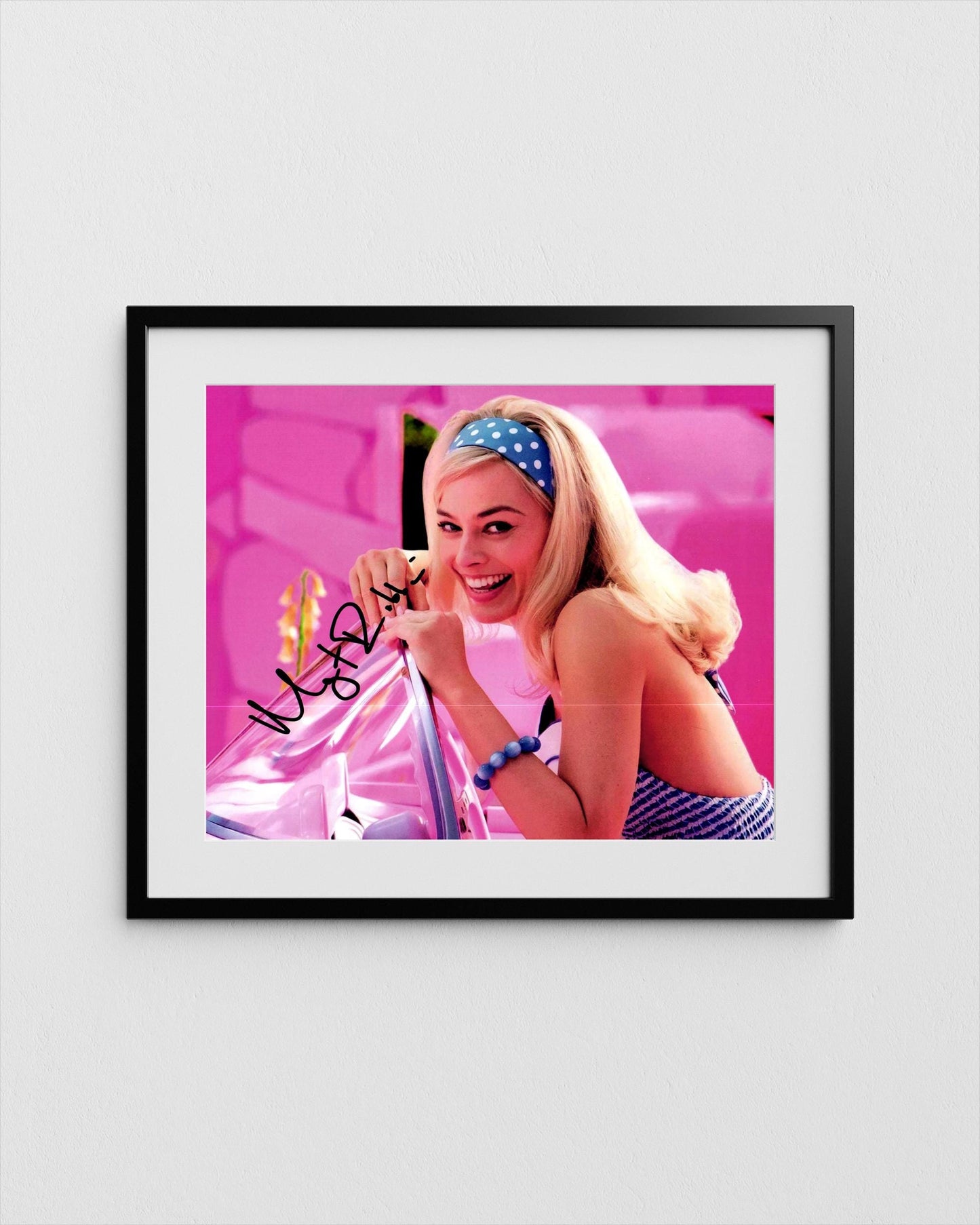 Margot Robbie Autograph Barbie Signed Poster Authentic Signature with COA