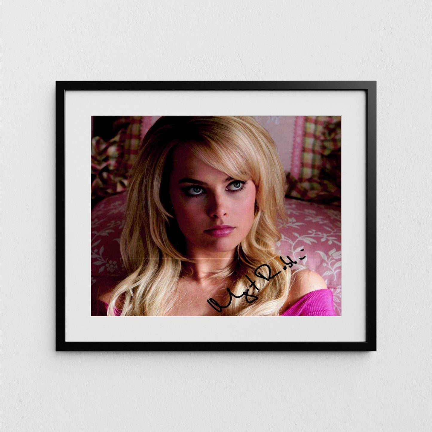 Margot Robbie Autograph Wolf of Wall Street Signed Poster Authentic Signature with COA