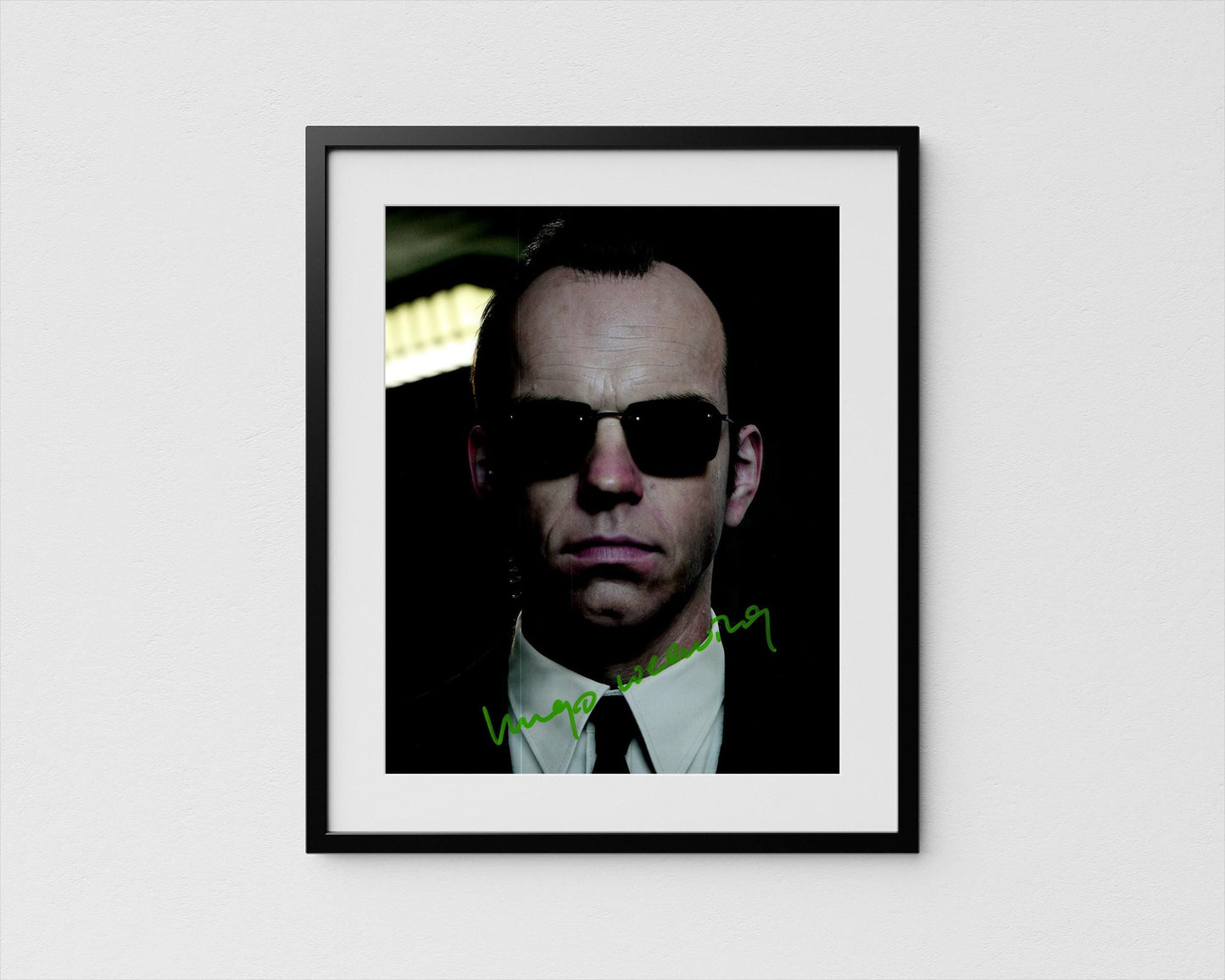 Hugo Weaving Autograph Matrix Signed Poster Agent Smith Authentic Signature with COA