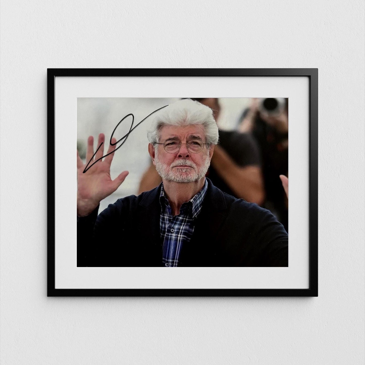 George Lucas Autograph Star Wars Director Signed Poster Authentic Signature with COA