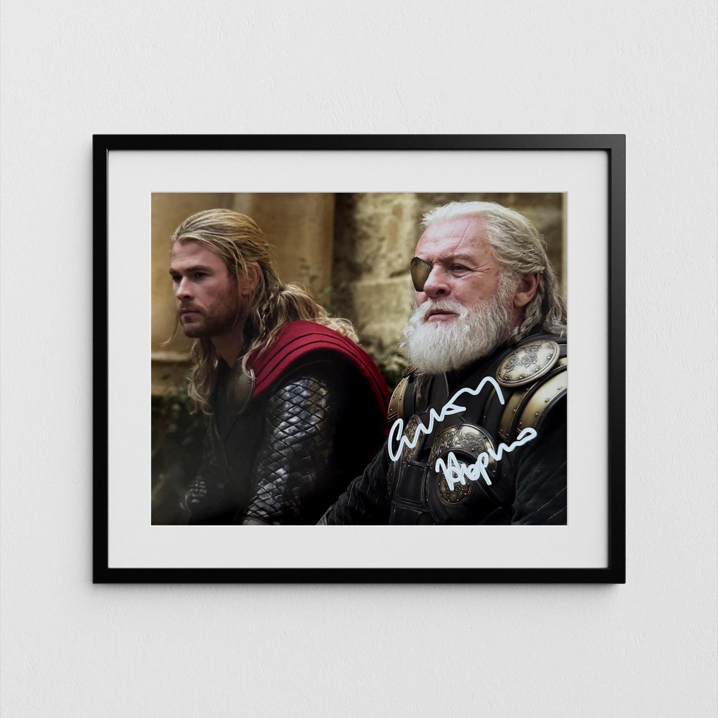 Anthony Hopkins Autograph Signed Thor Poster Authentic Odin Signature with COA