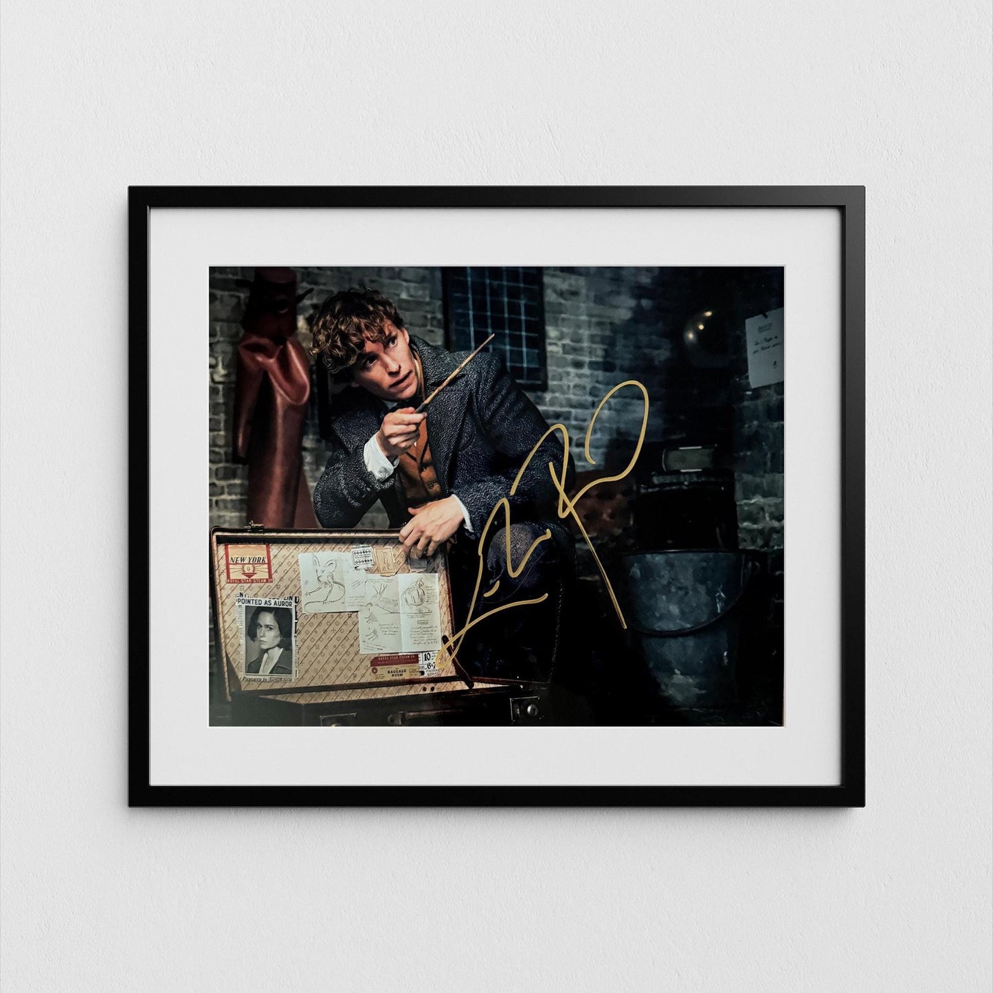 Eddie Redmayne Autograph Fantastic Beasts House Signed Poster Authentic Signature with COA