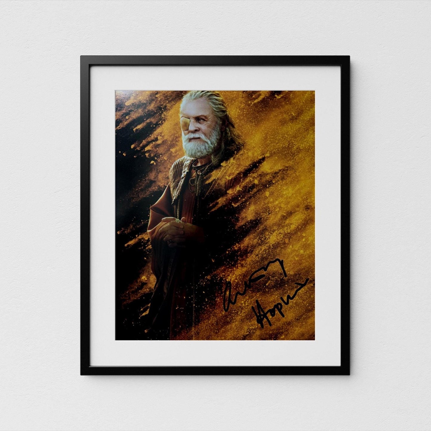Anthony Hopkins Autograph Signed Thor Ragnarok Poster Authentic Odin Signature with COA