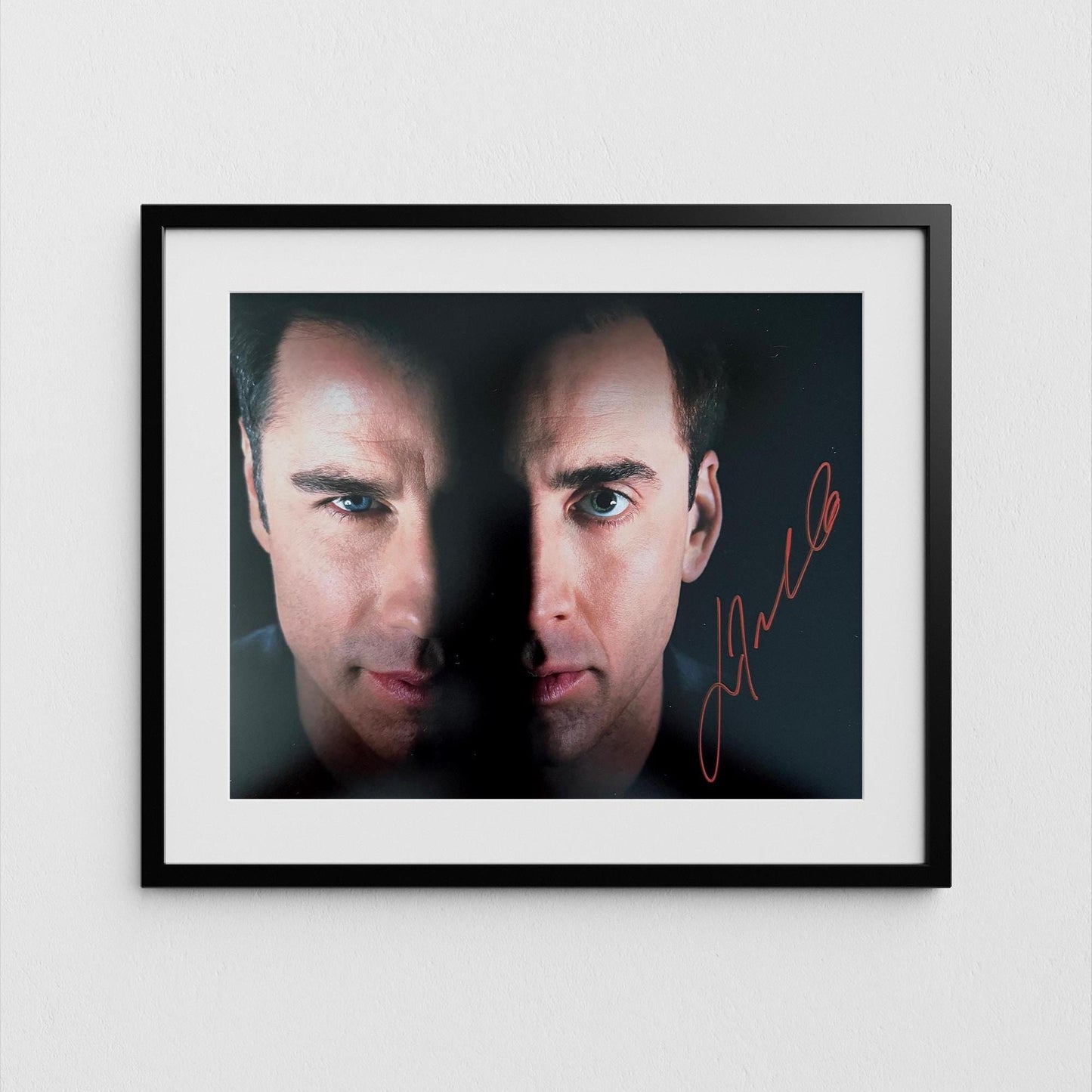 John Travolta Autograph Face Off Signed Poster Authentic Signature with COA