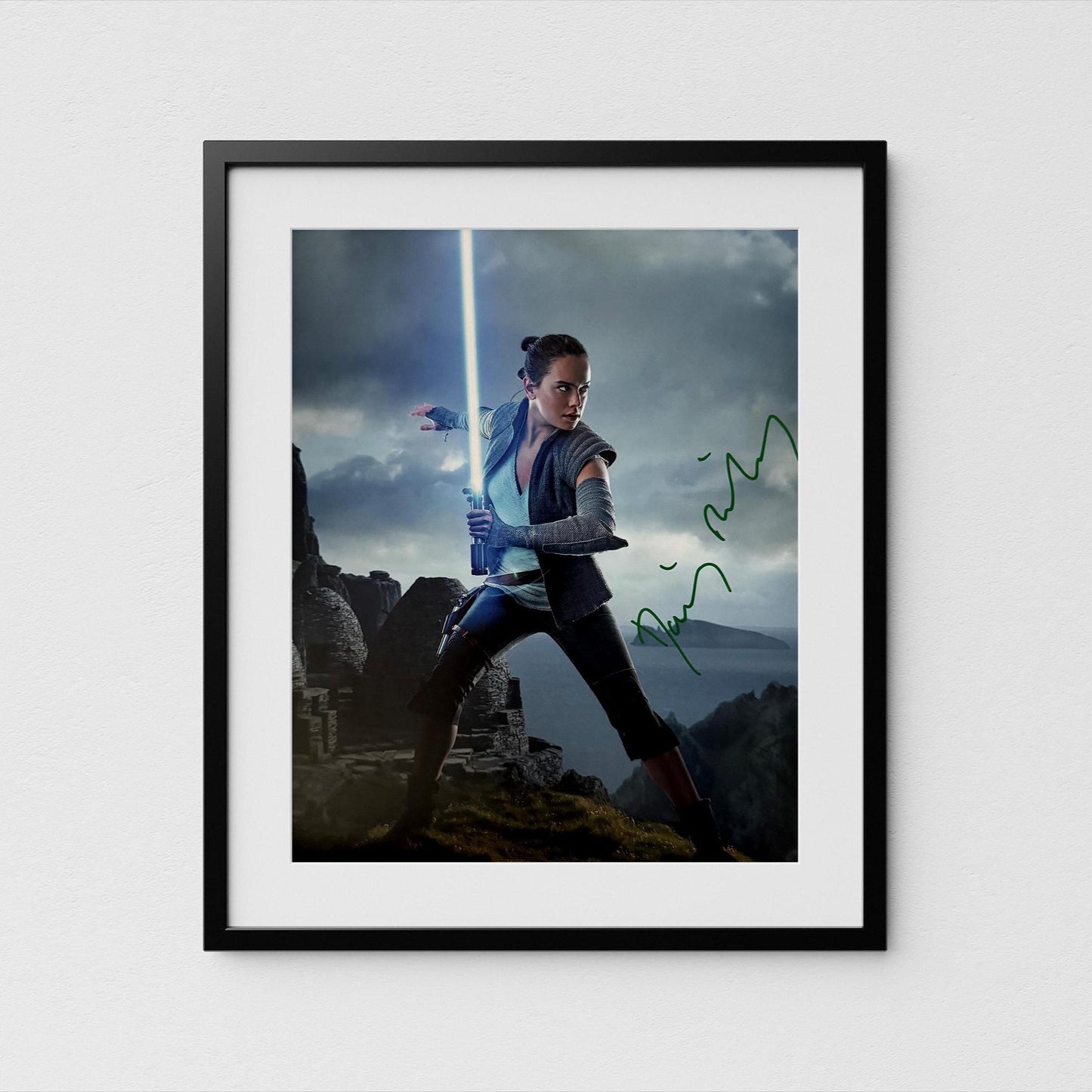 Daisy Ridley Autograph Star Wars Signed Poster Rey Authentic Signature with COA