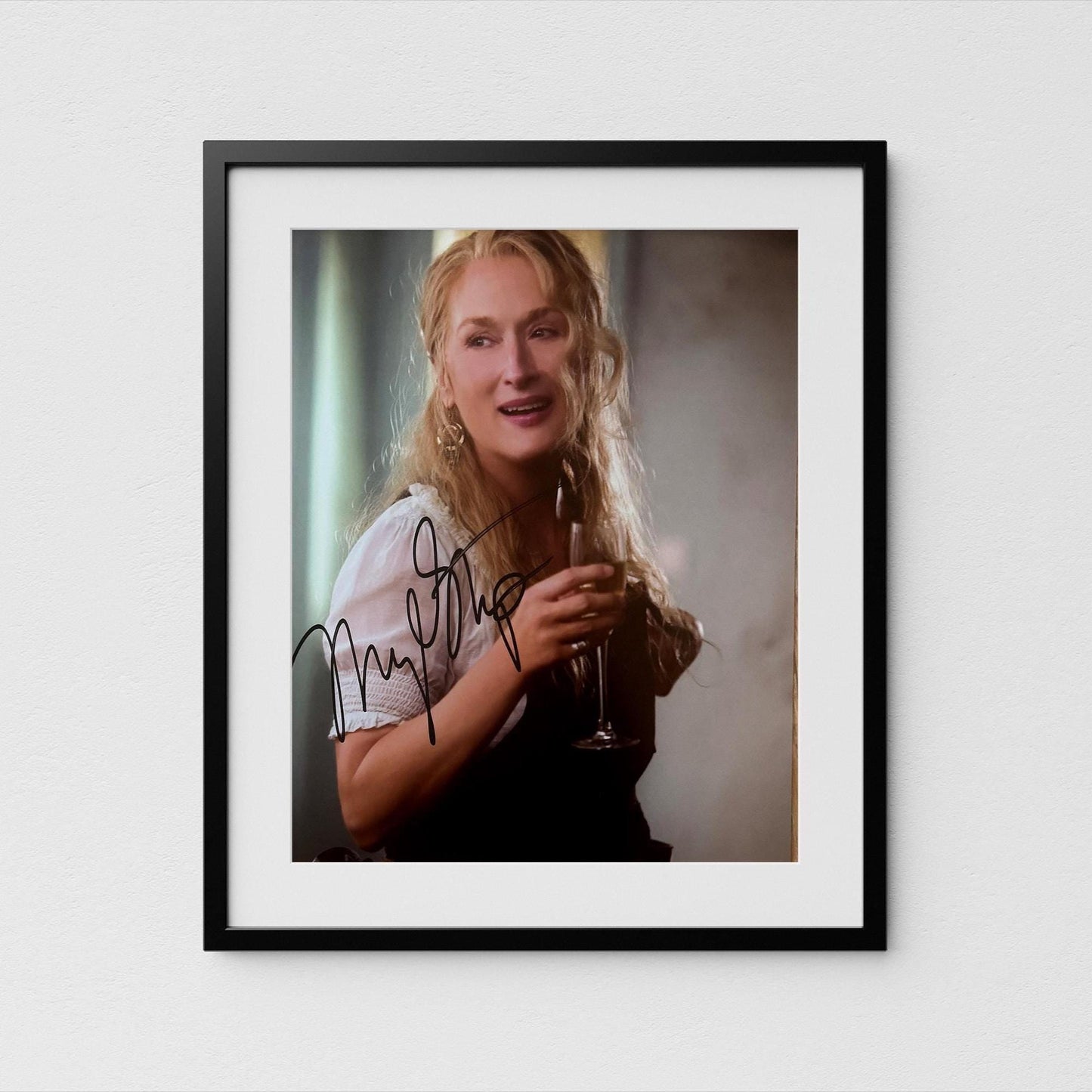 Meryl Streep Autograph Mamma Mia Signed Poster Authentic Signature with COA