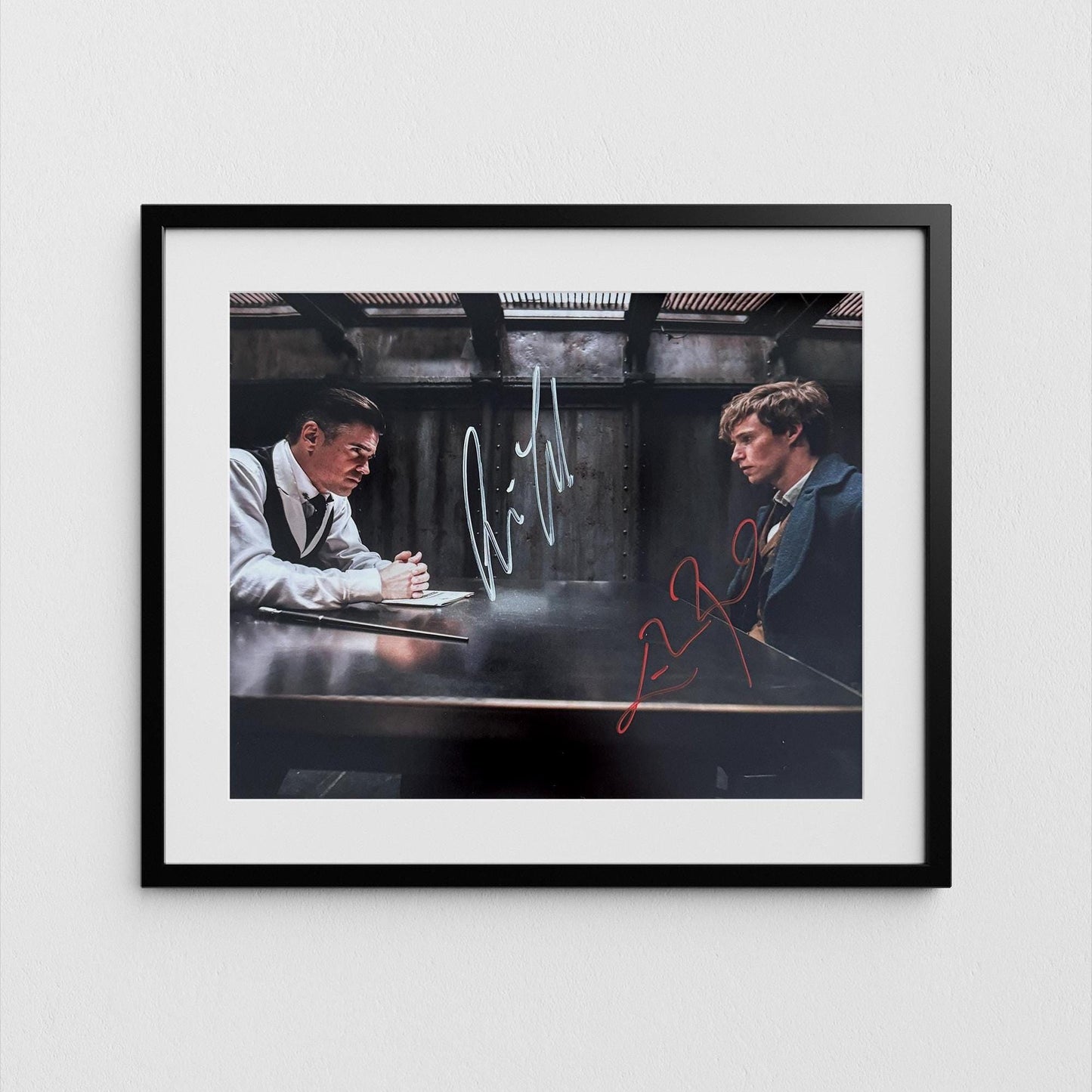 Colin Farrell + Eddie Redmayne Autograph Fantastic Beasts Signed Poster Authentic Signature with COA