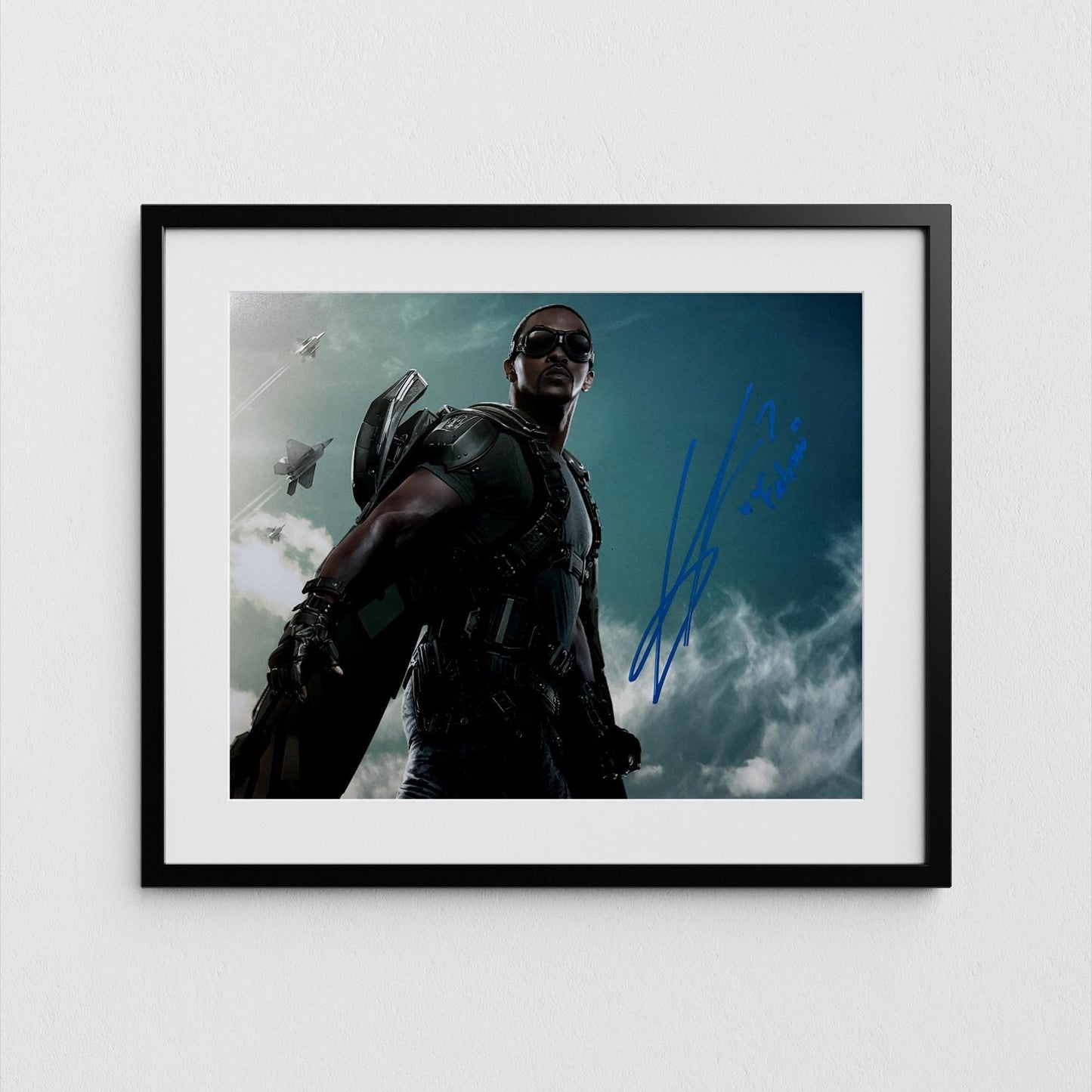 Anthony Mackie Autograph Falcon Signed Poster Authentic Captain America Signature with COA