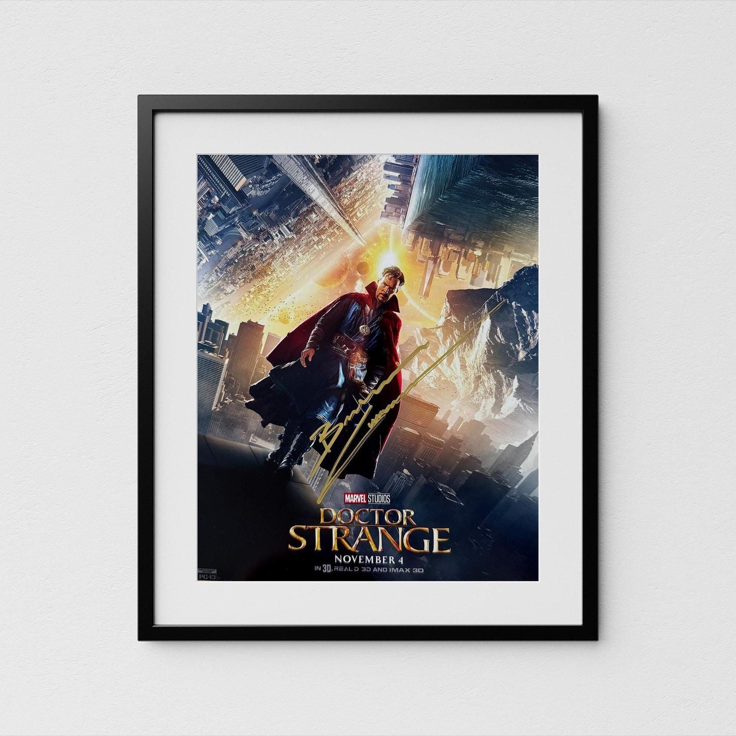 Benedict Cumberbatch Autograph Doctor Strange Signed Poster Authentic Signature with COA