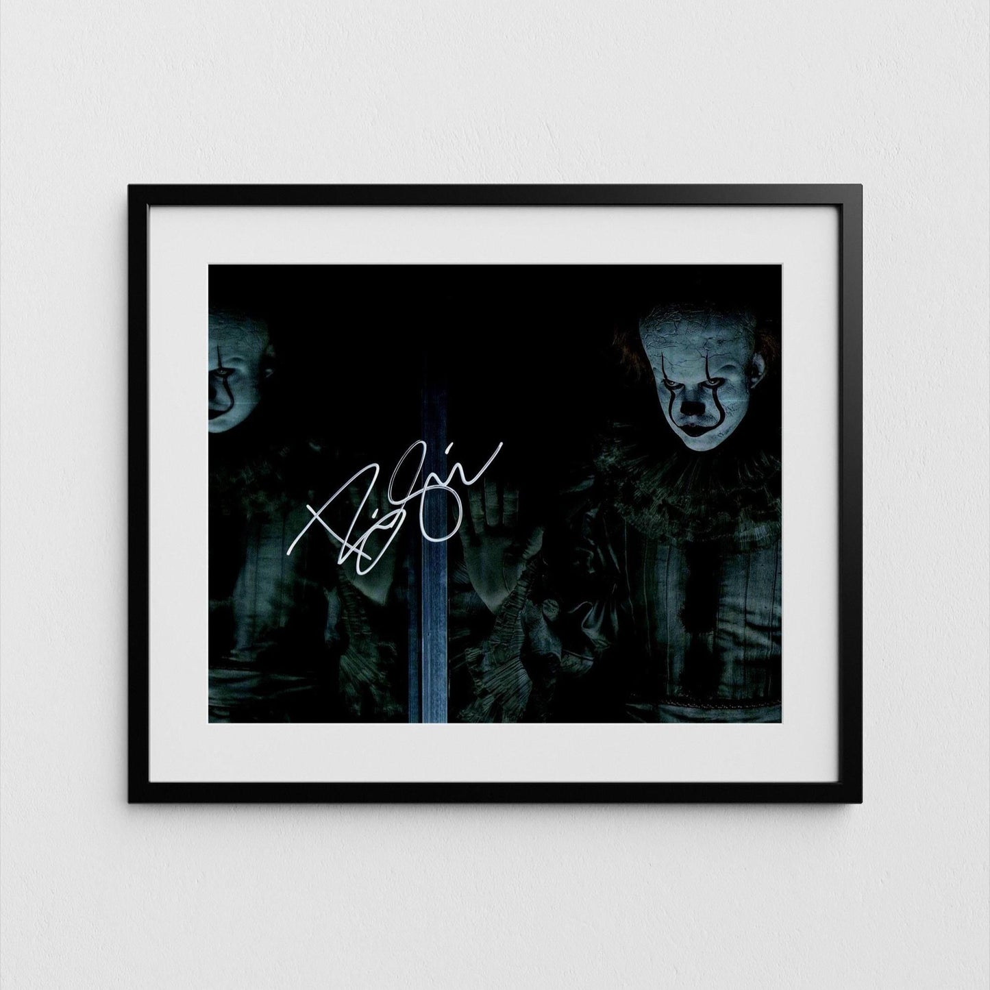 Bill Skarsgard Autograph IT Signed Poster Authentic Pennywise Signature with COA