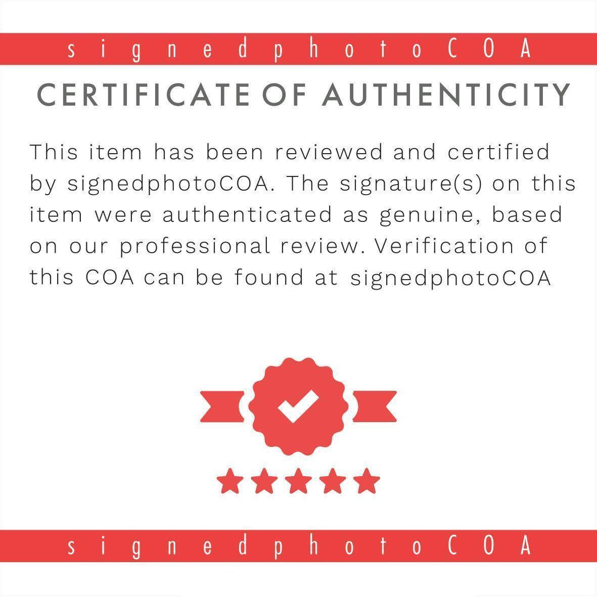 Bikeriders Cast Autograph Tom Hardy Austin Butler Jodie Comer Signed 8x10" Poster Authentic Signature with COA