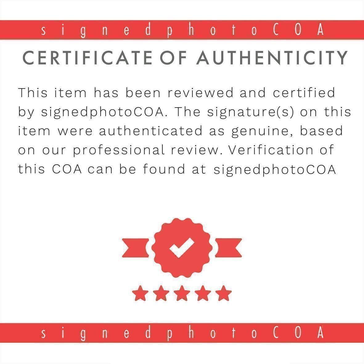 Vin Diesel Autograph Signed 8x10" Poster Authentic Signature with COA