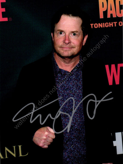 MICHAEL J. FOX Autograph Signed Photo 6x8 Signature with COA