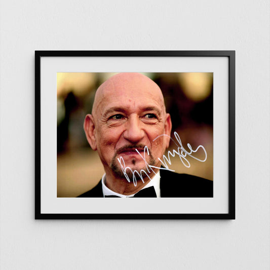 Ben Kingsley Autograph Shutter Island Signed Iron Man Poster Authentic Signature with COA