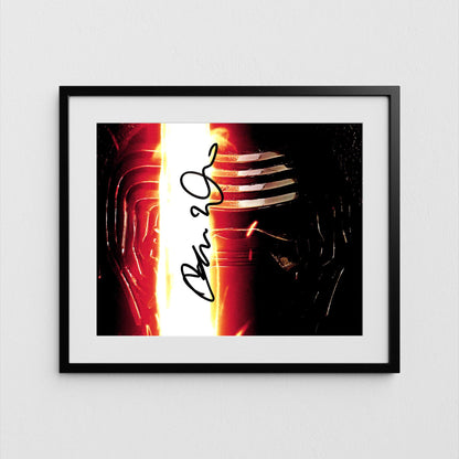 Adam Driver Autograph Star Wars Kylo Ren Signed Poster Authentic Signature with COA