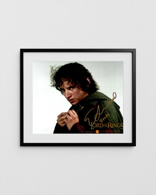 Elijah Wood Autograph Lord of the Rings Signed Poster Frodo Authentic Signature with COA