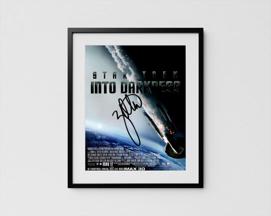 Zachary Quinto Autograph Star Trek Signed Spock Poster Authentic Signature with COA