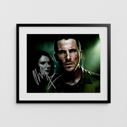 Christian Bale Autograph Terminator Signed John Connor Poster Authentic Signature with COA